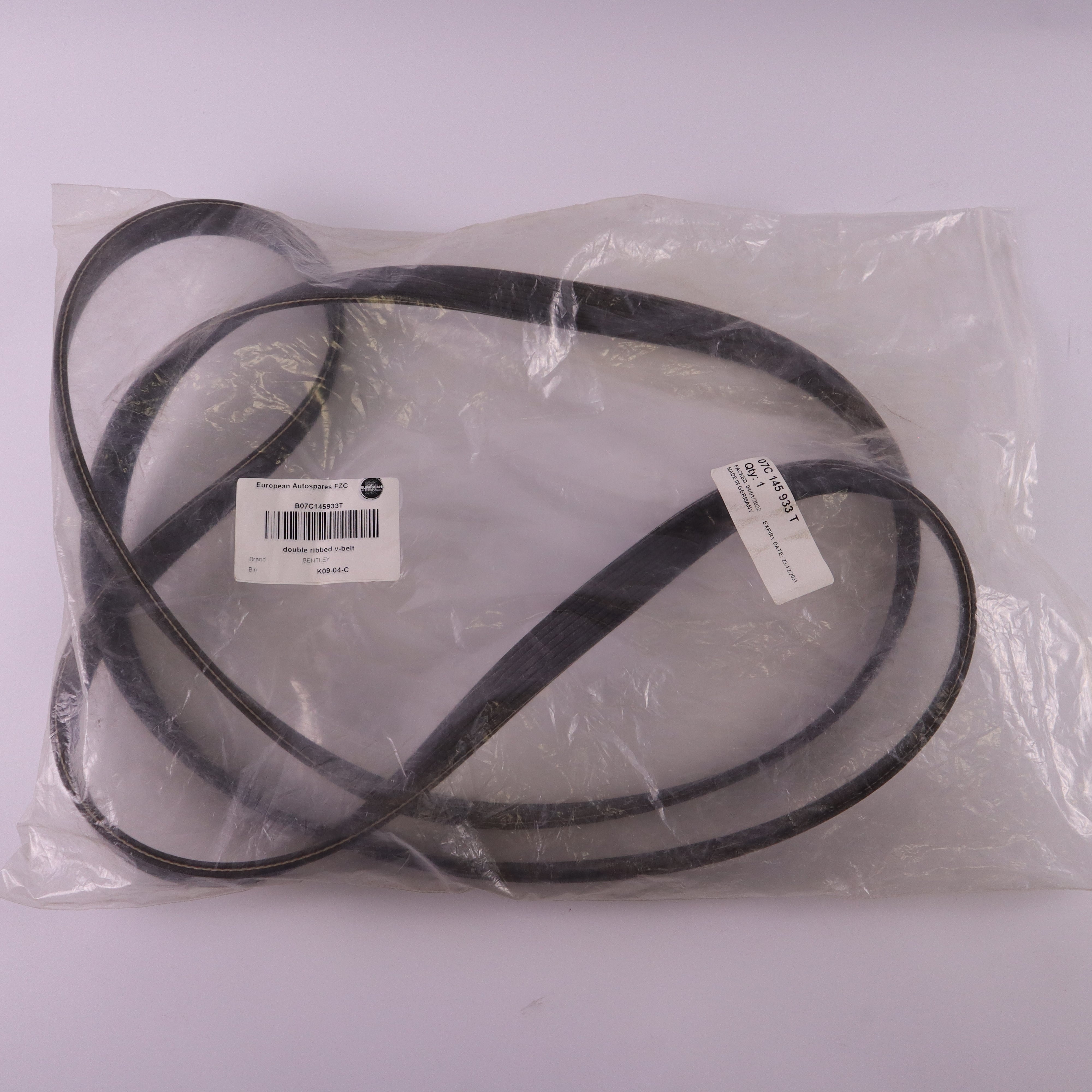 Aftermarket Bentley Double Ribbed V-Belt 07C145933T