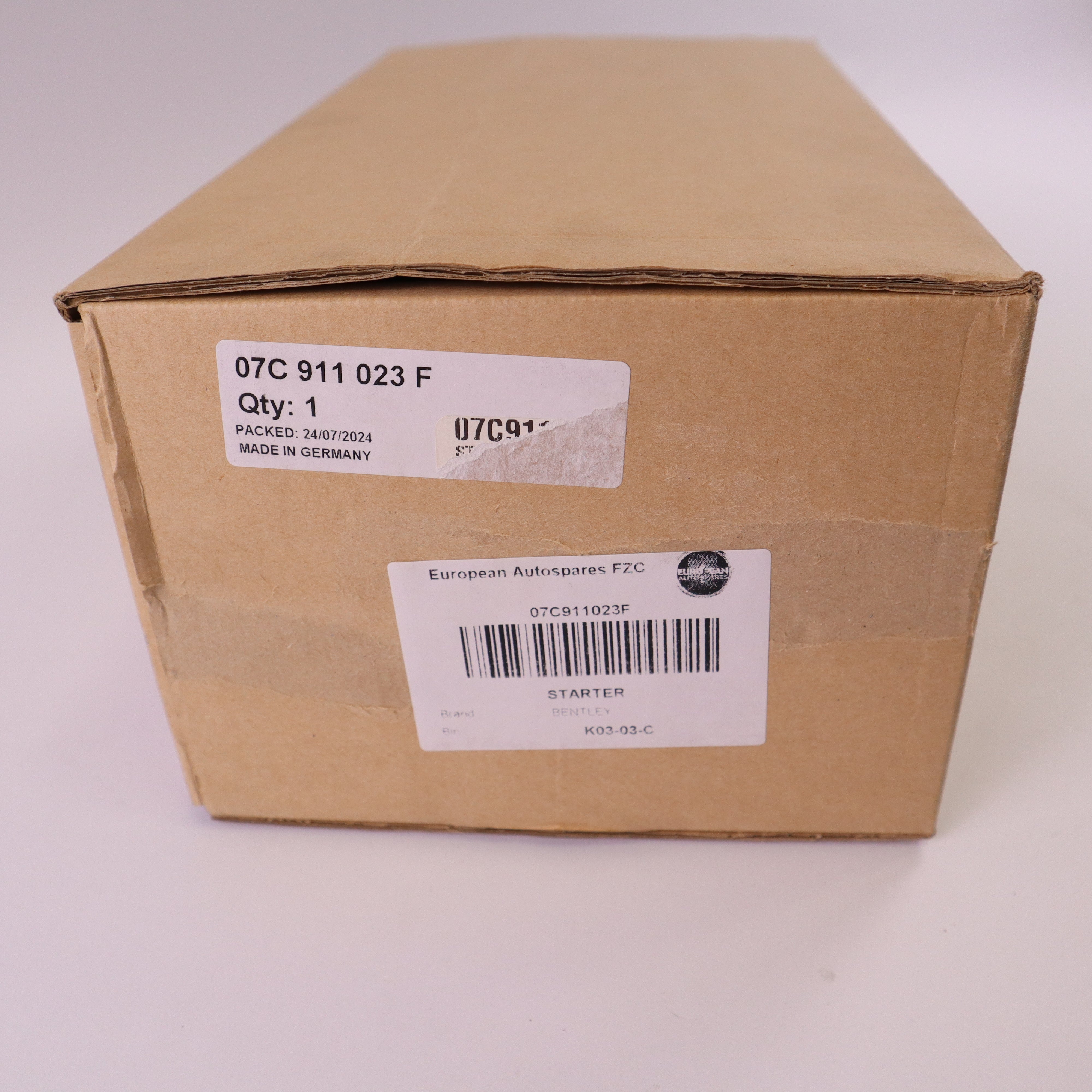Genuine Bentley Starter Motor 07C911023F