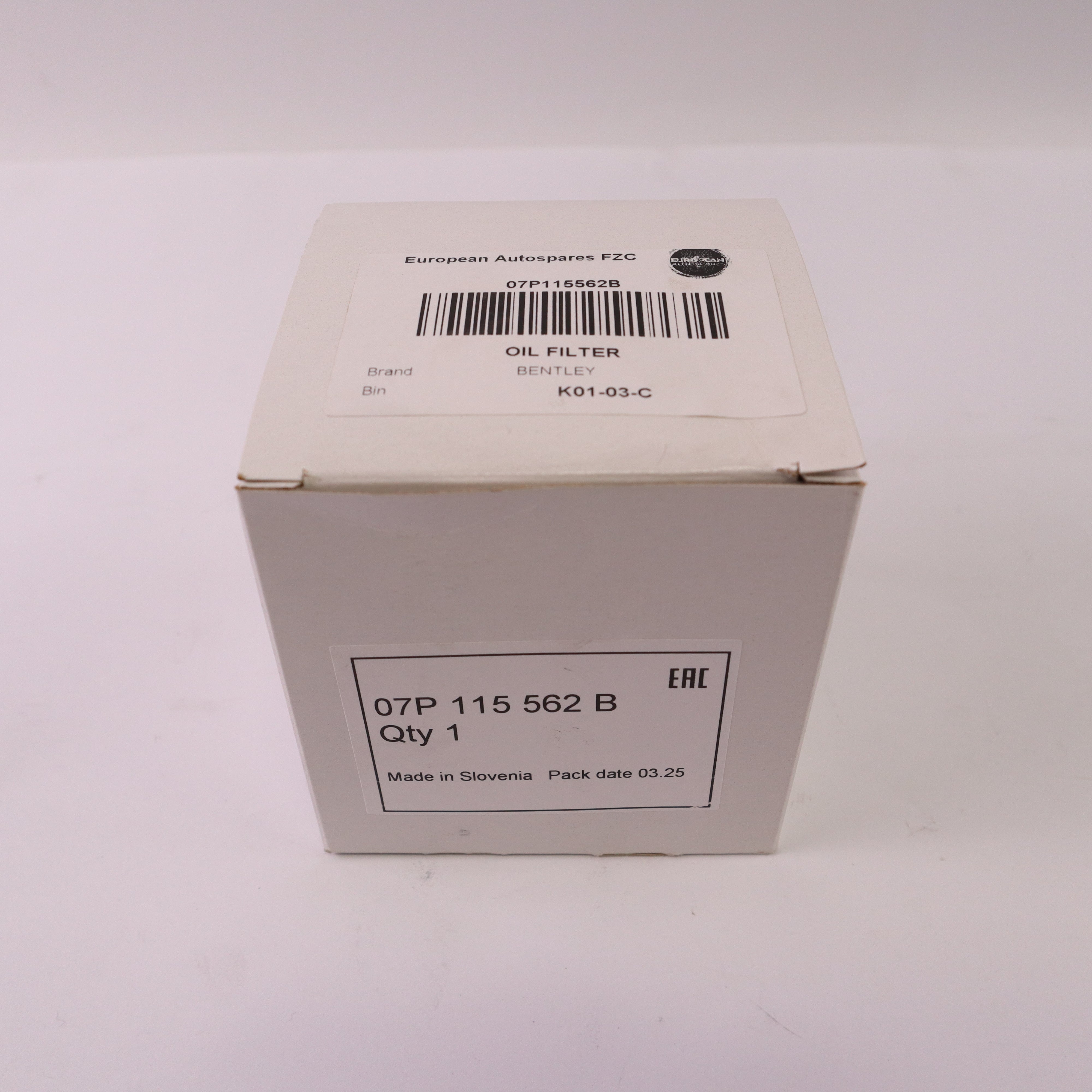 Genuine Bentley Continental Bentayga Oil Filter 07P115562B