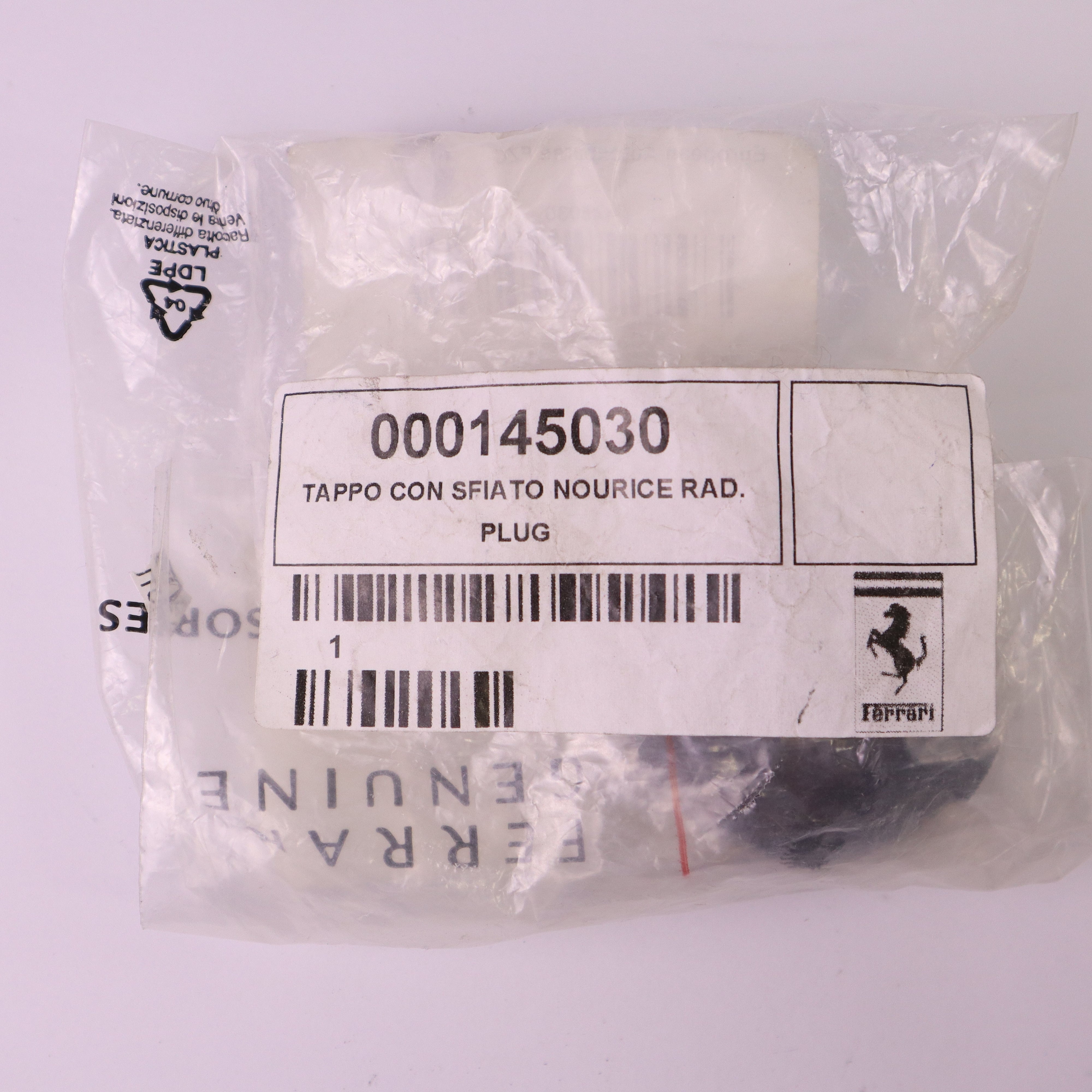 Genuine Ferrari Coolant Expansion Tank Cap 145030