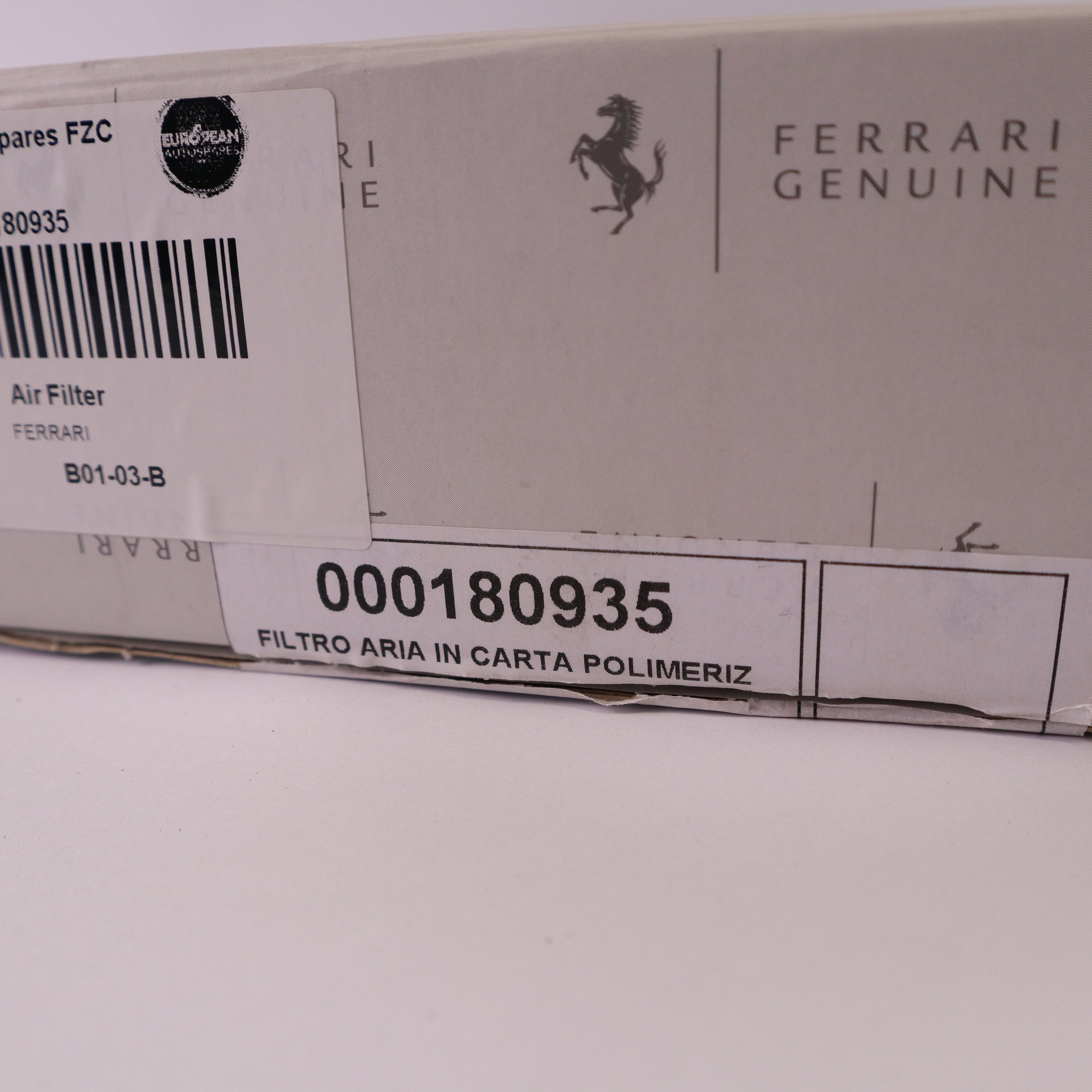 Genuine Ferrari Air Filter Element 180935
