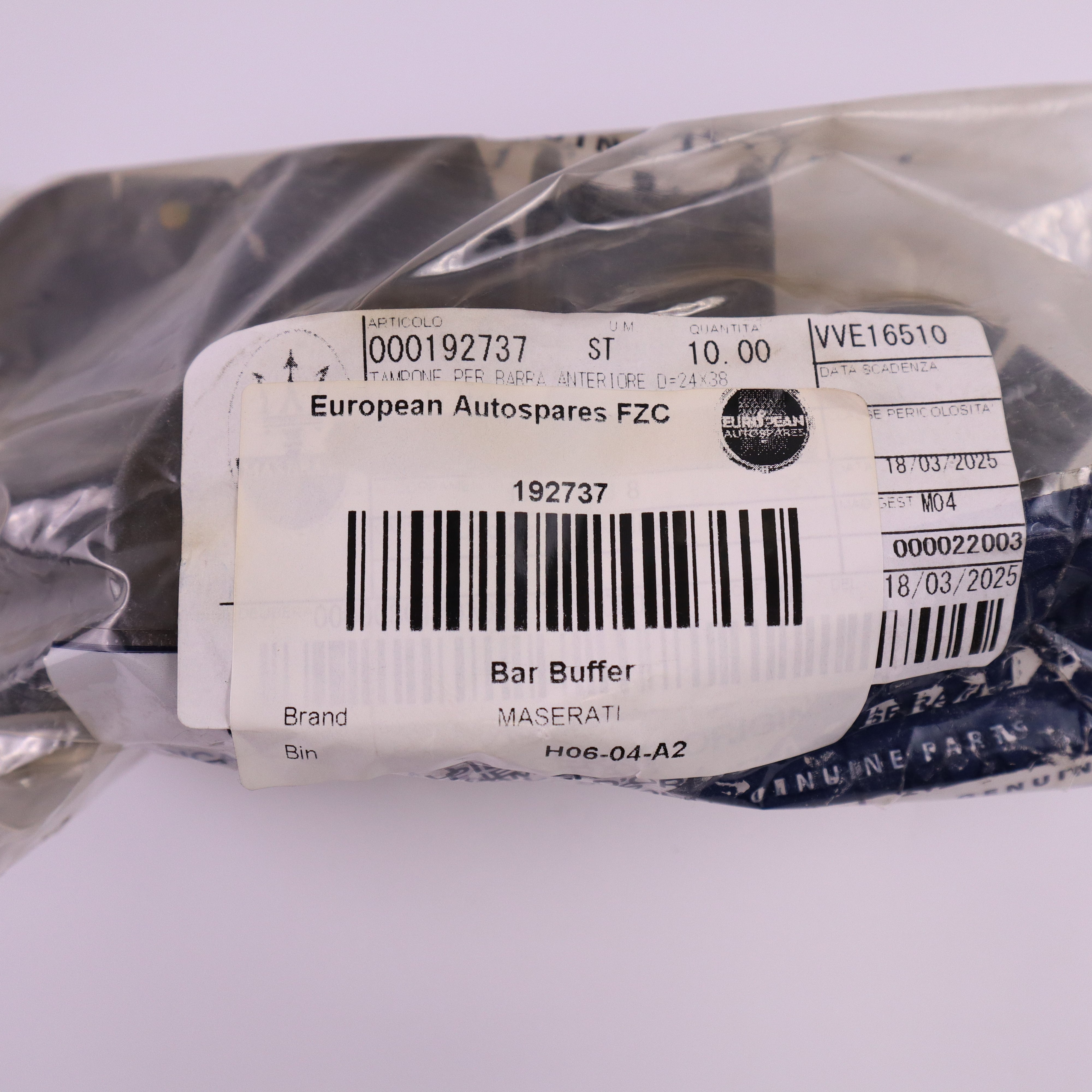 Genuine Maserati Bar Buffer 192737