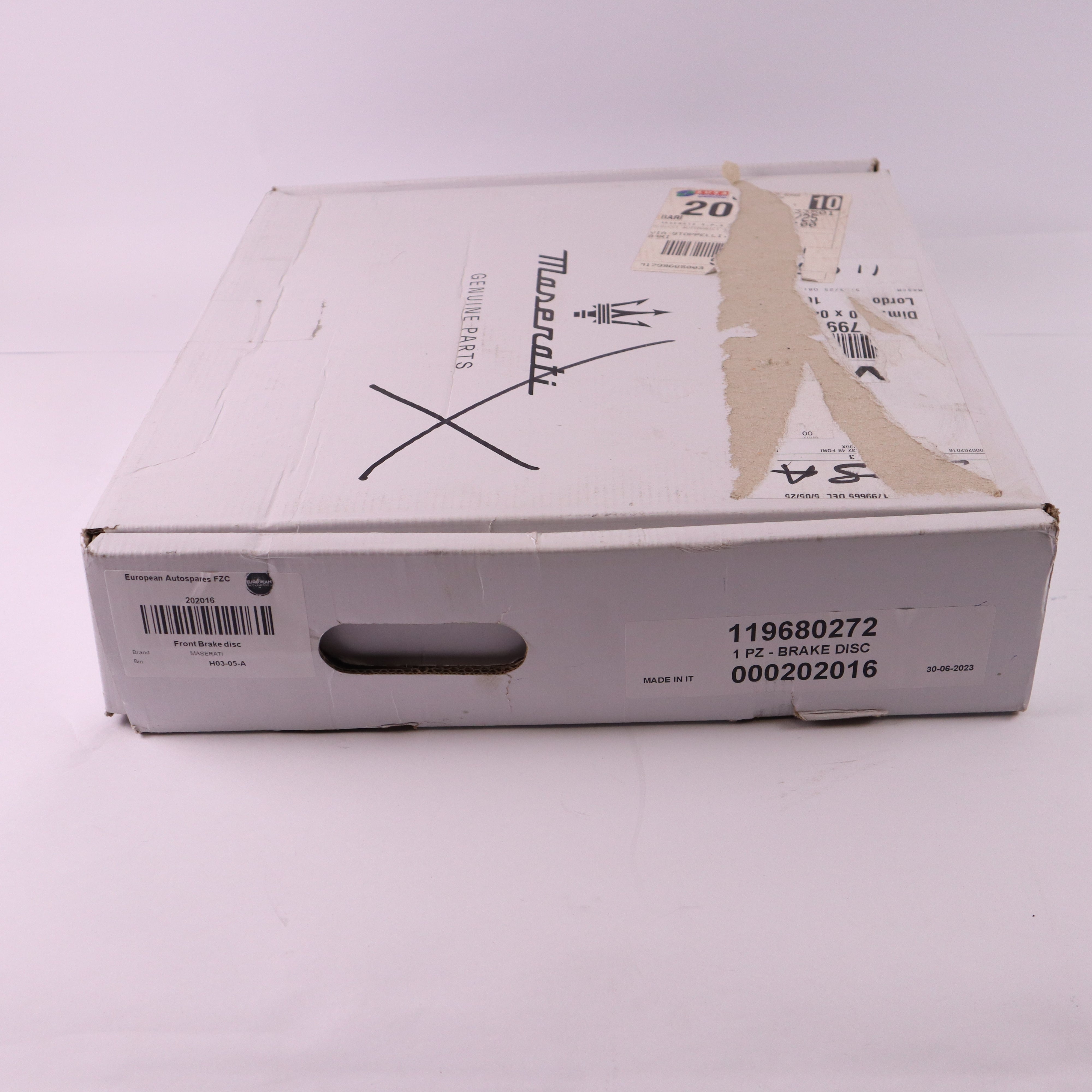 Genuine Maserati Front Brake Disc 202016