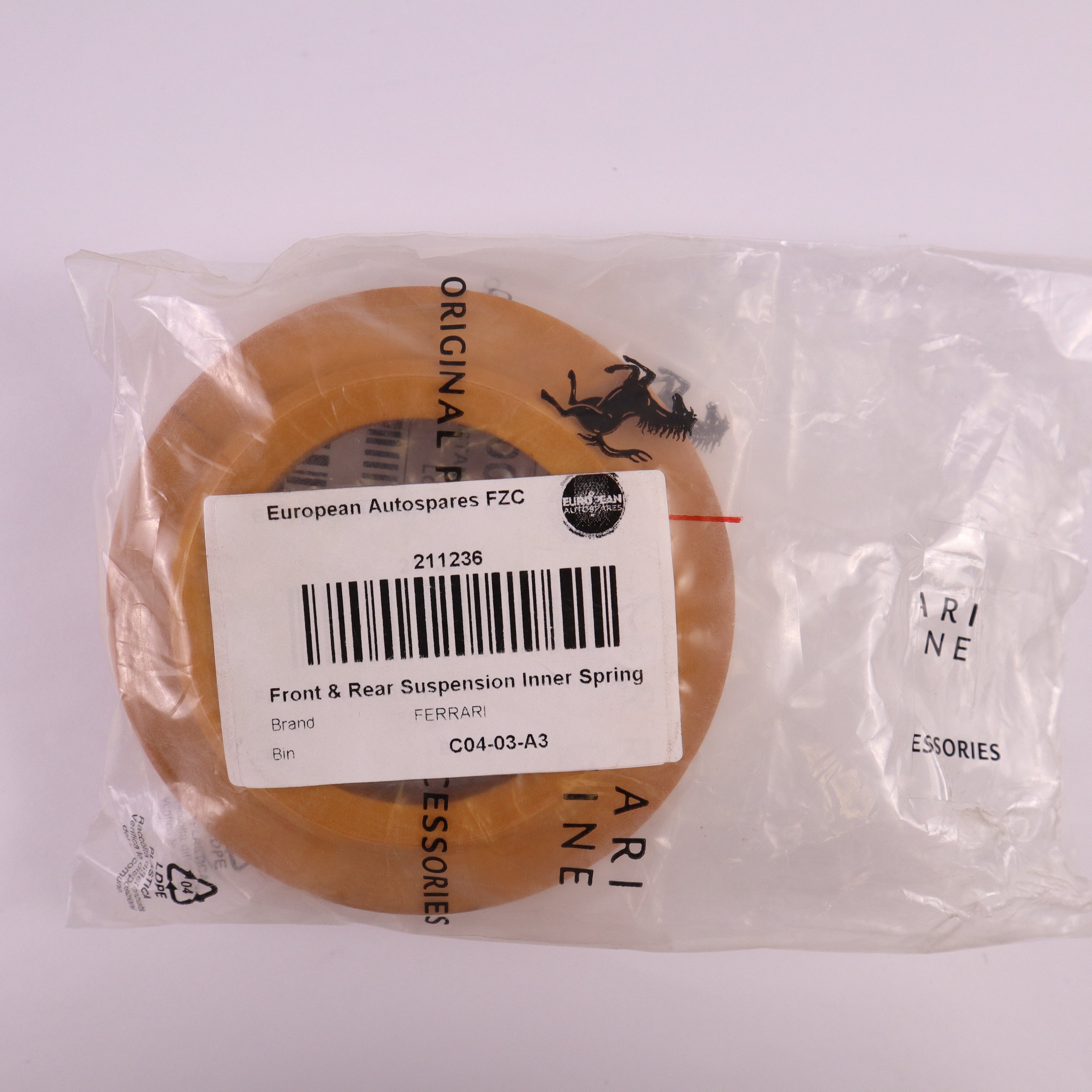 Genuine Ferrari Suspension Spring Inner 211236