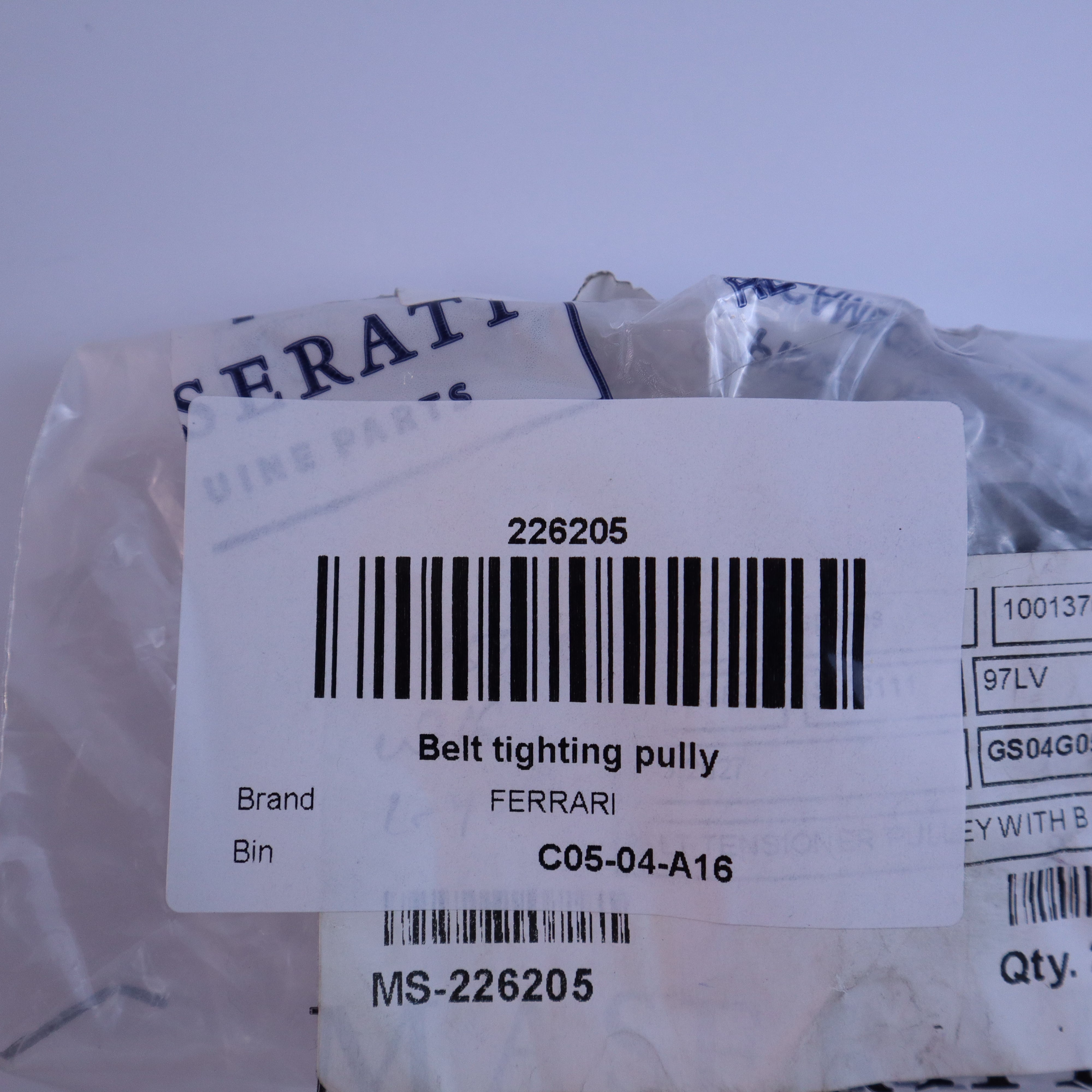 Aftermarket Ferrari, Maserati Belt Tightening Pulley 226205