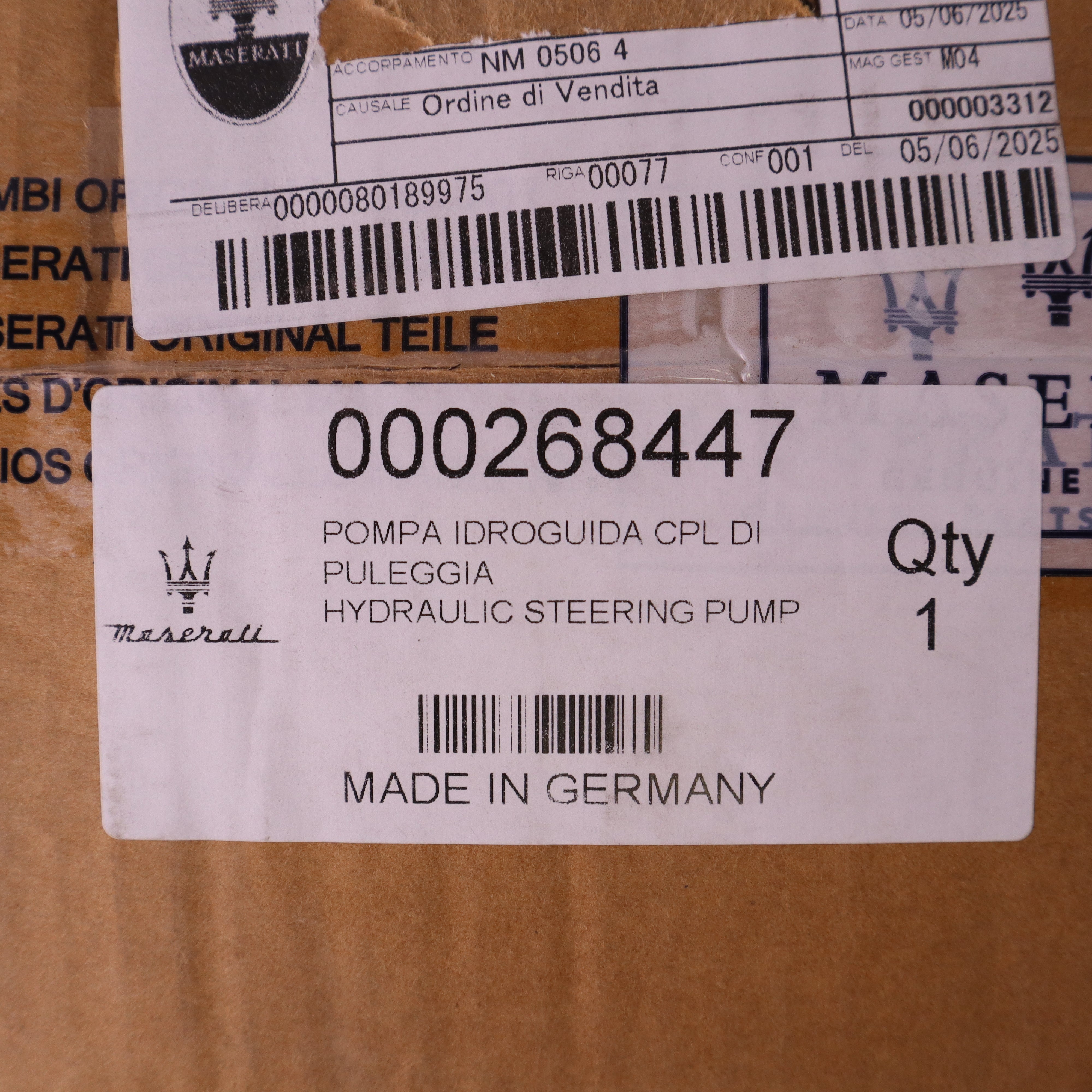 Genuine Maserati Power Steering Pump 268447