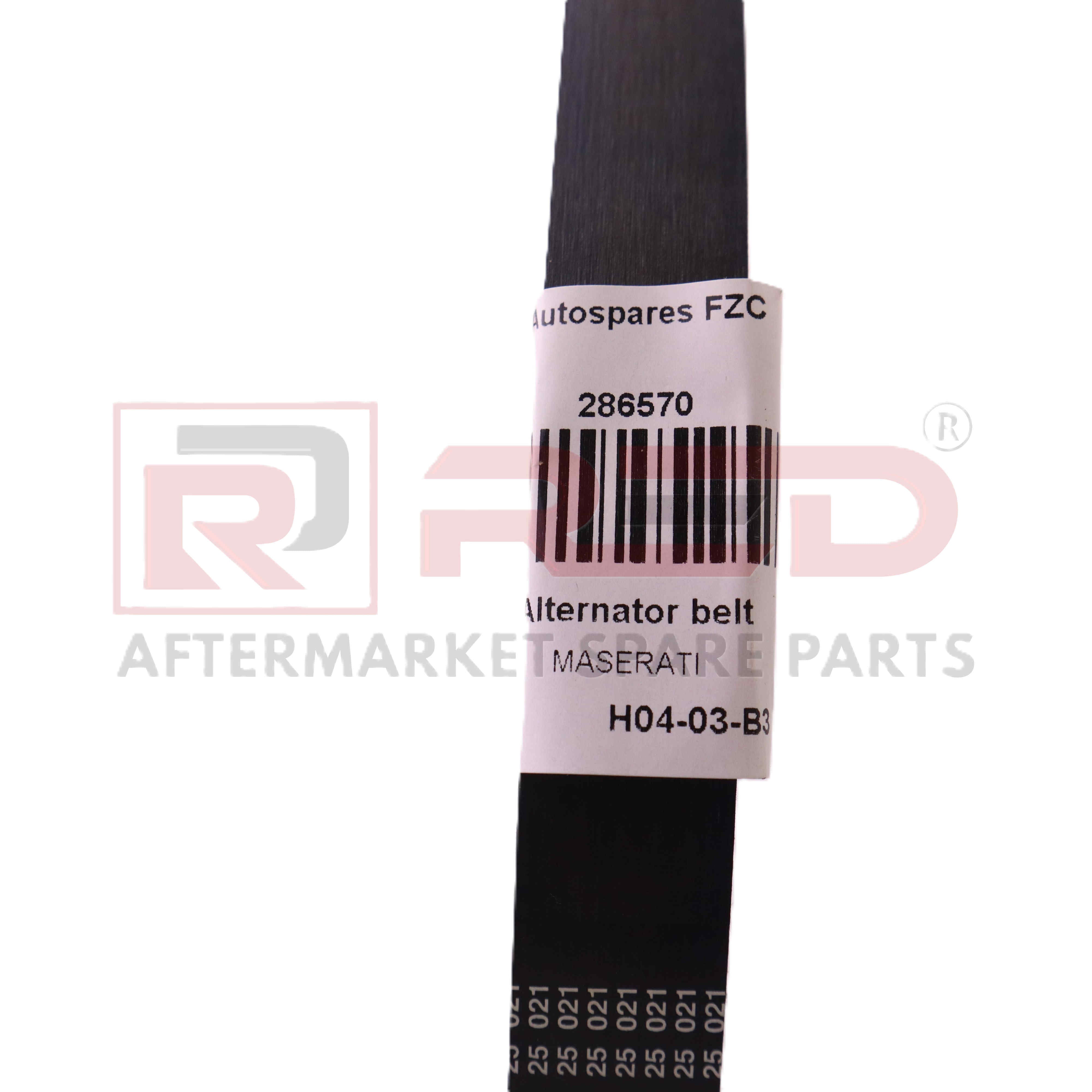 Aftermarket Maserati Alternator Belt RDTM286570 Red Shock General Trading LLC®