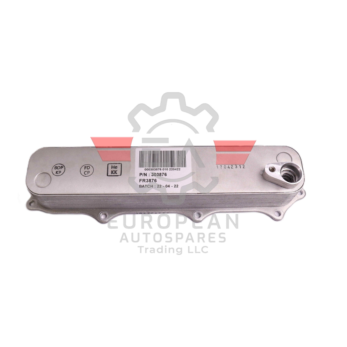 Genuine Maserati Engine Oil Cooler 303876 European Autospares Trading LLC