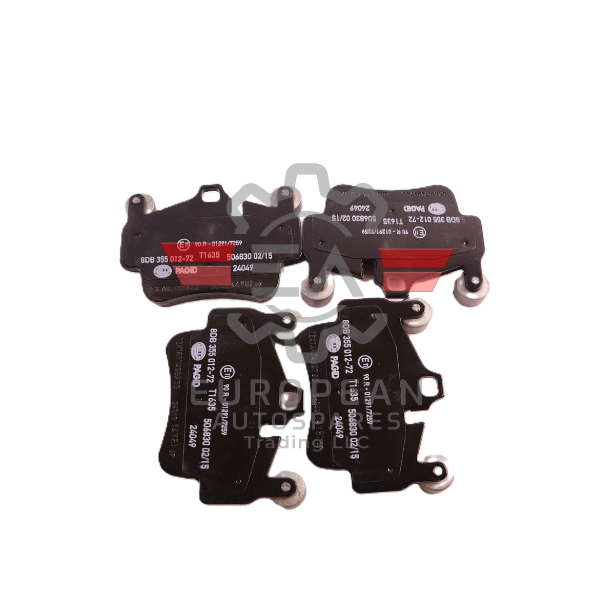 Porsche Front Axle Brake Pads Set 355012721 | Genuine OEM European Autospares Trading LLC