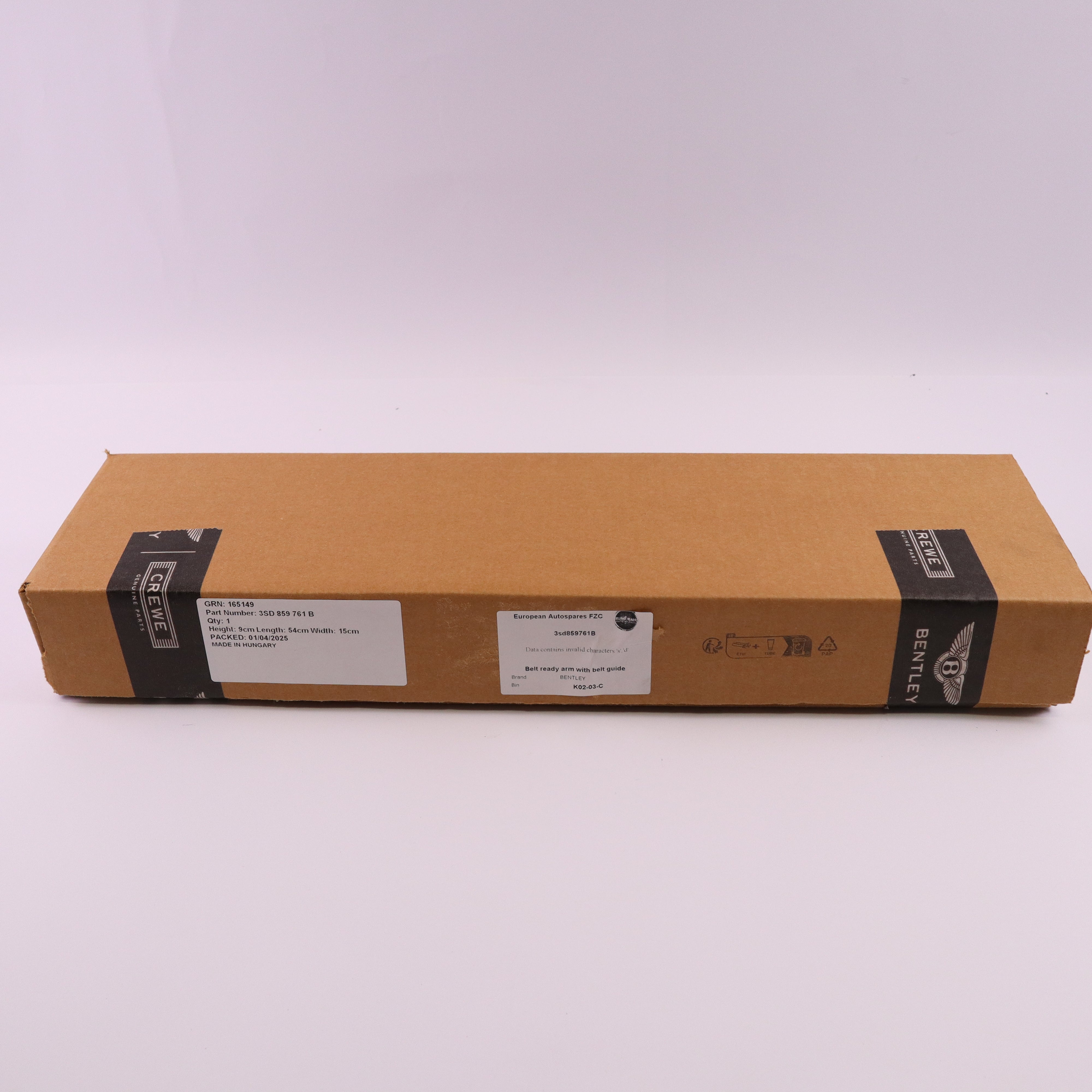 Genuine Bentley Seat Belt Arm Guide 3SD859761B