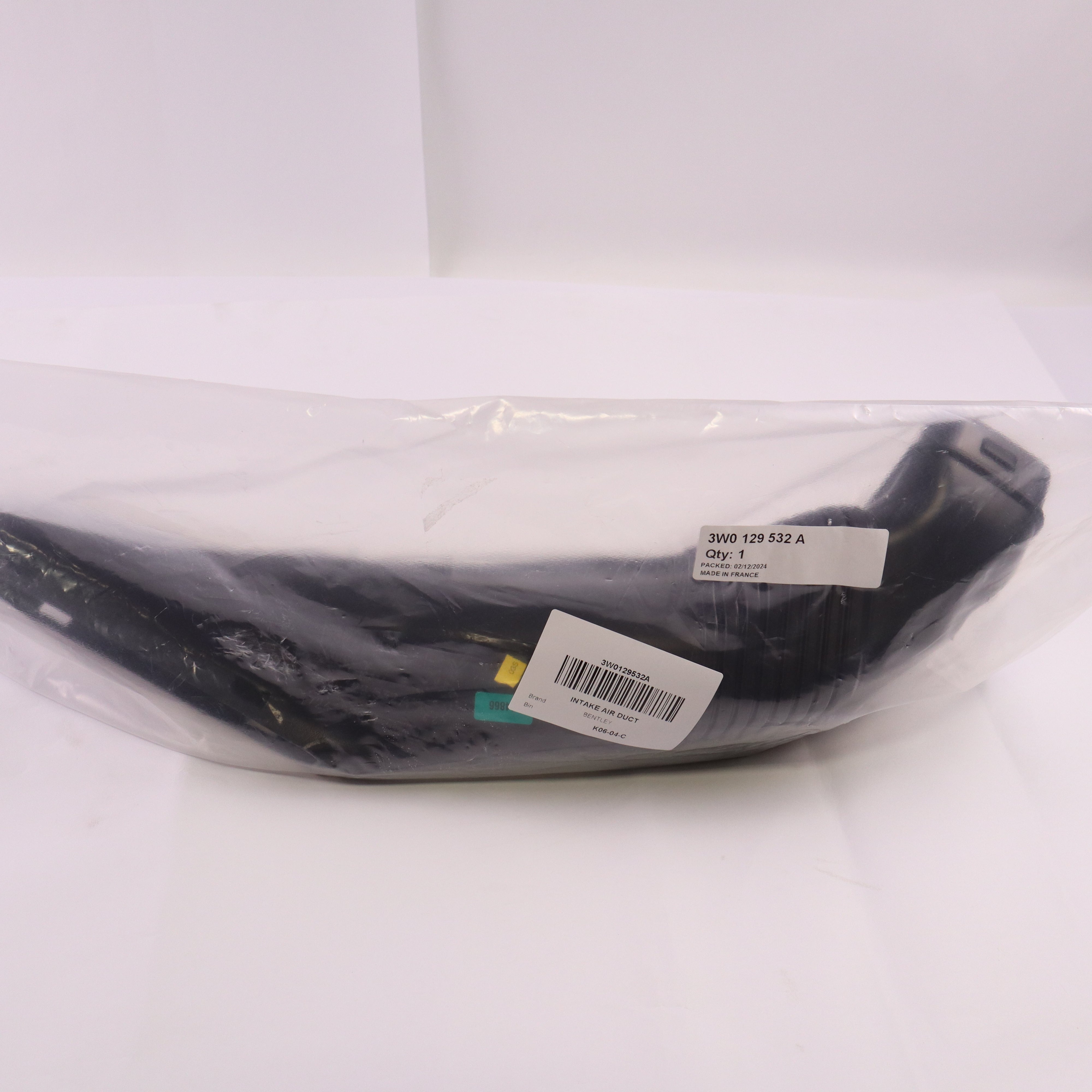 Genuine Bentley Intake Air Duct 3W0129532A