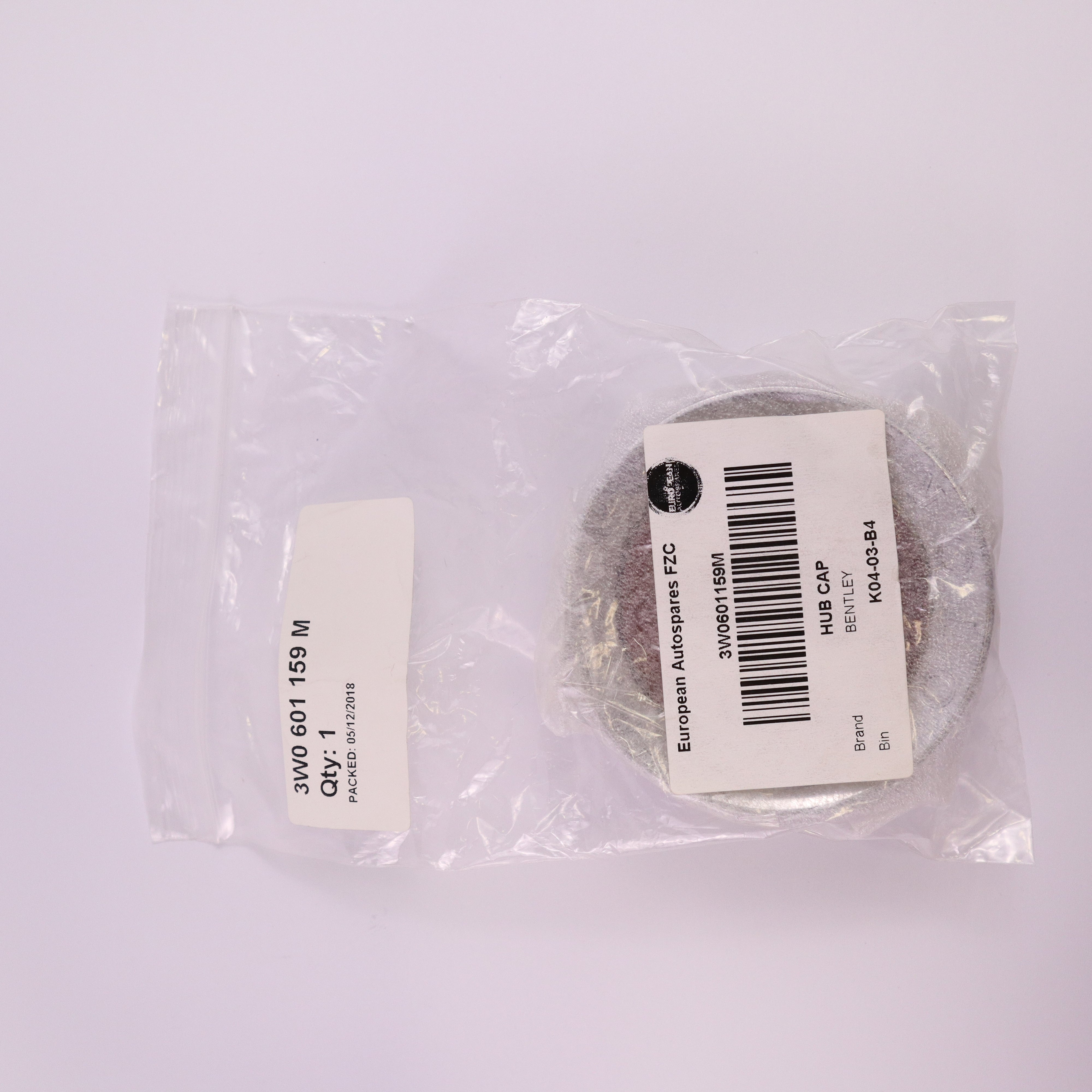 Genuine Bentley Wheel Hub Cap RED 3W0601159M