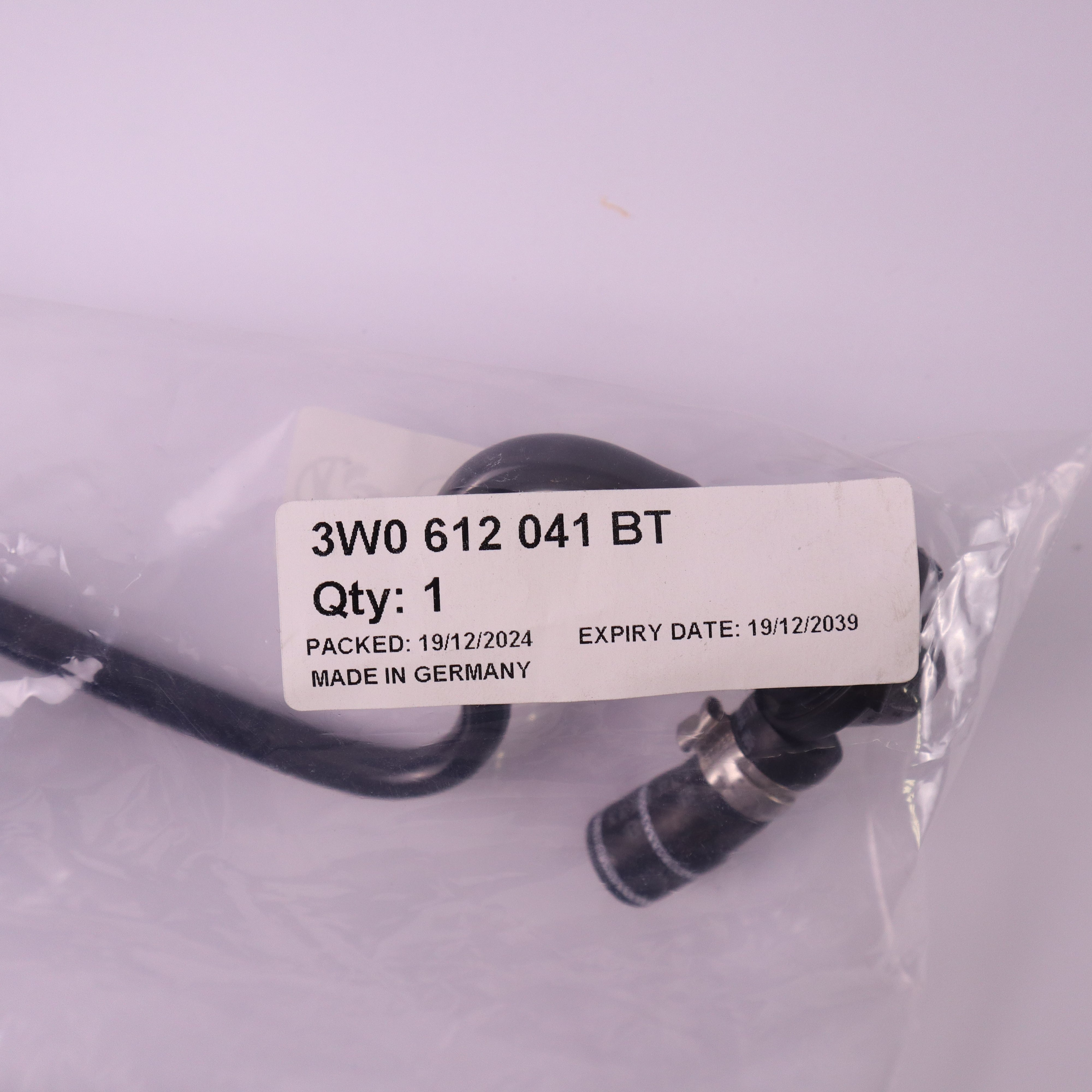Genuine Bentley Engine Oil Pipe Assembly 3W0612041BT