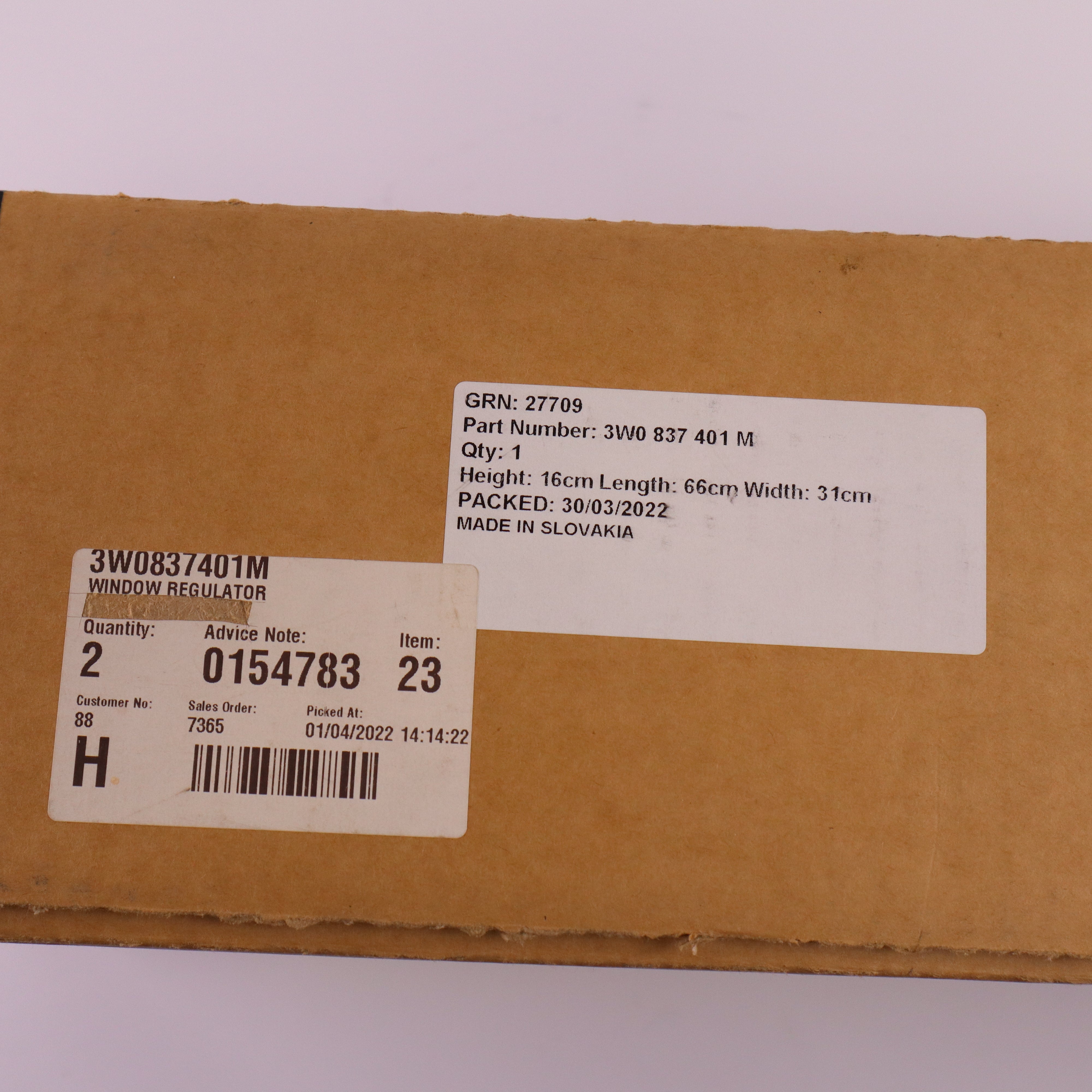 Genuine Bentley Front Left Power Window Regulator 3W0837401M