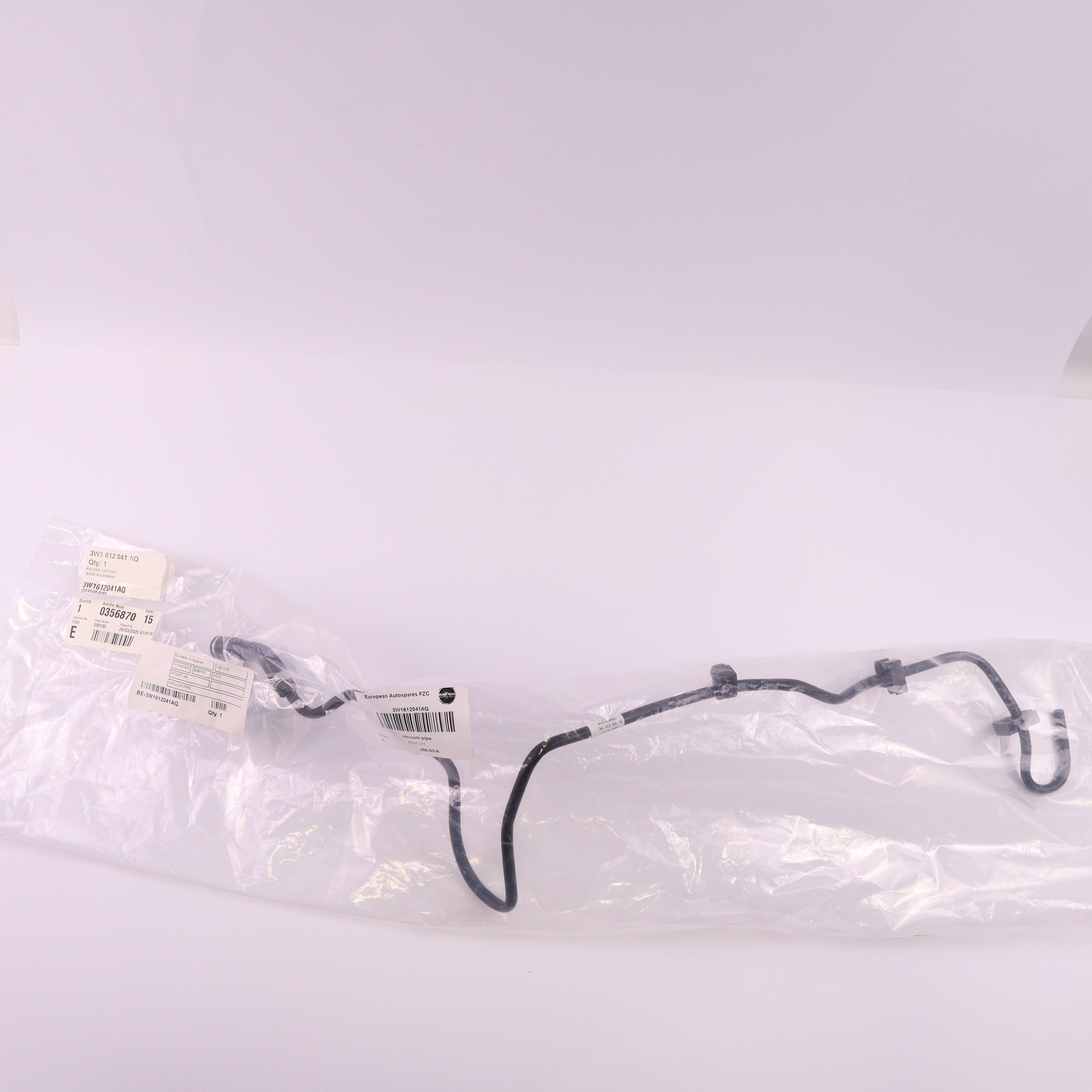 Genuine Bentley Vacuum Pipe 3W1612041AQ