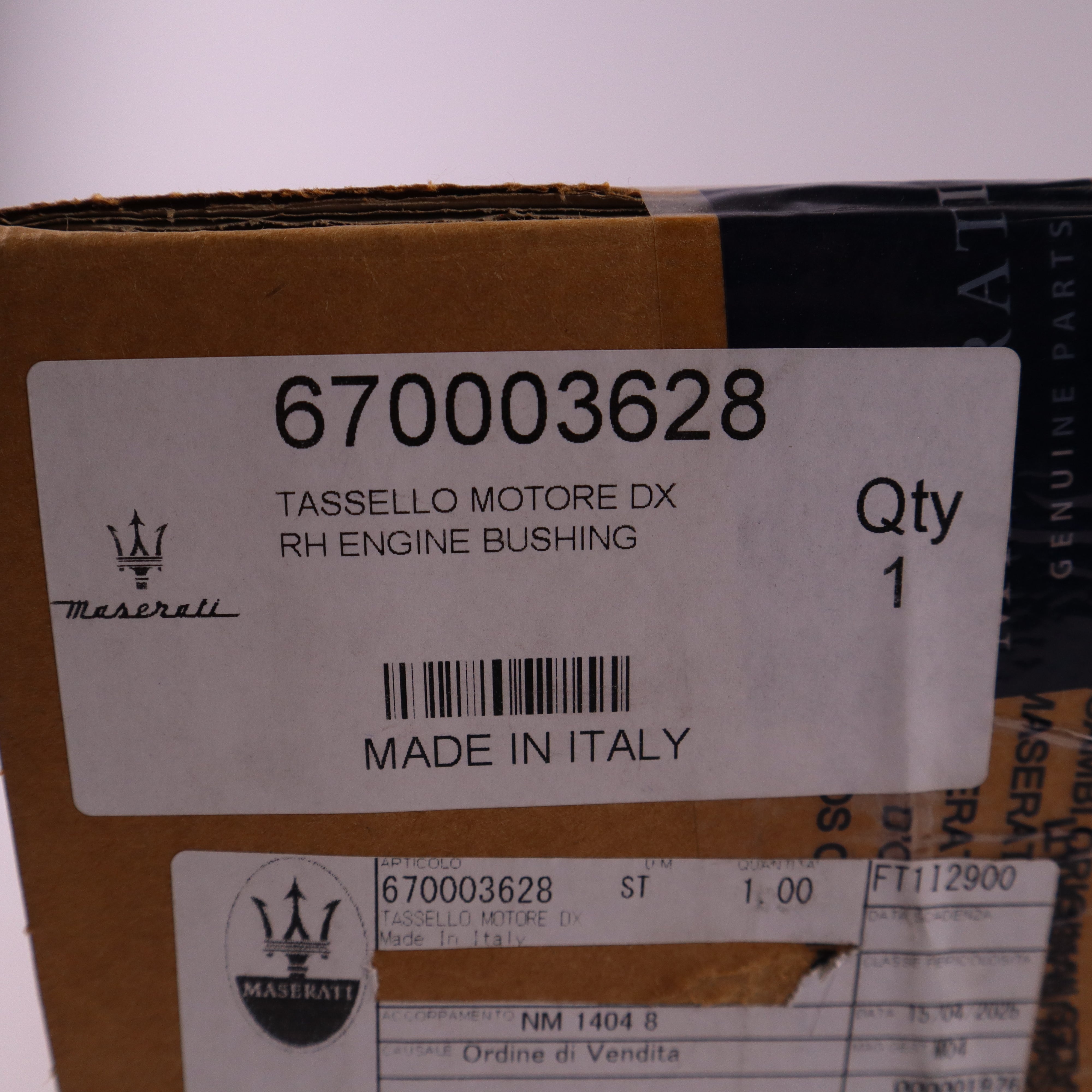 Genuine Maserati Engine Mounting 670003628