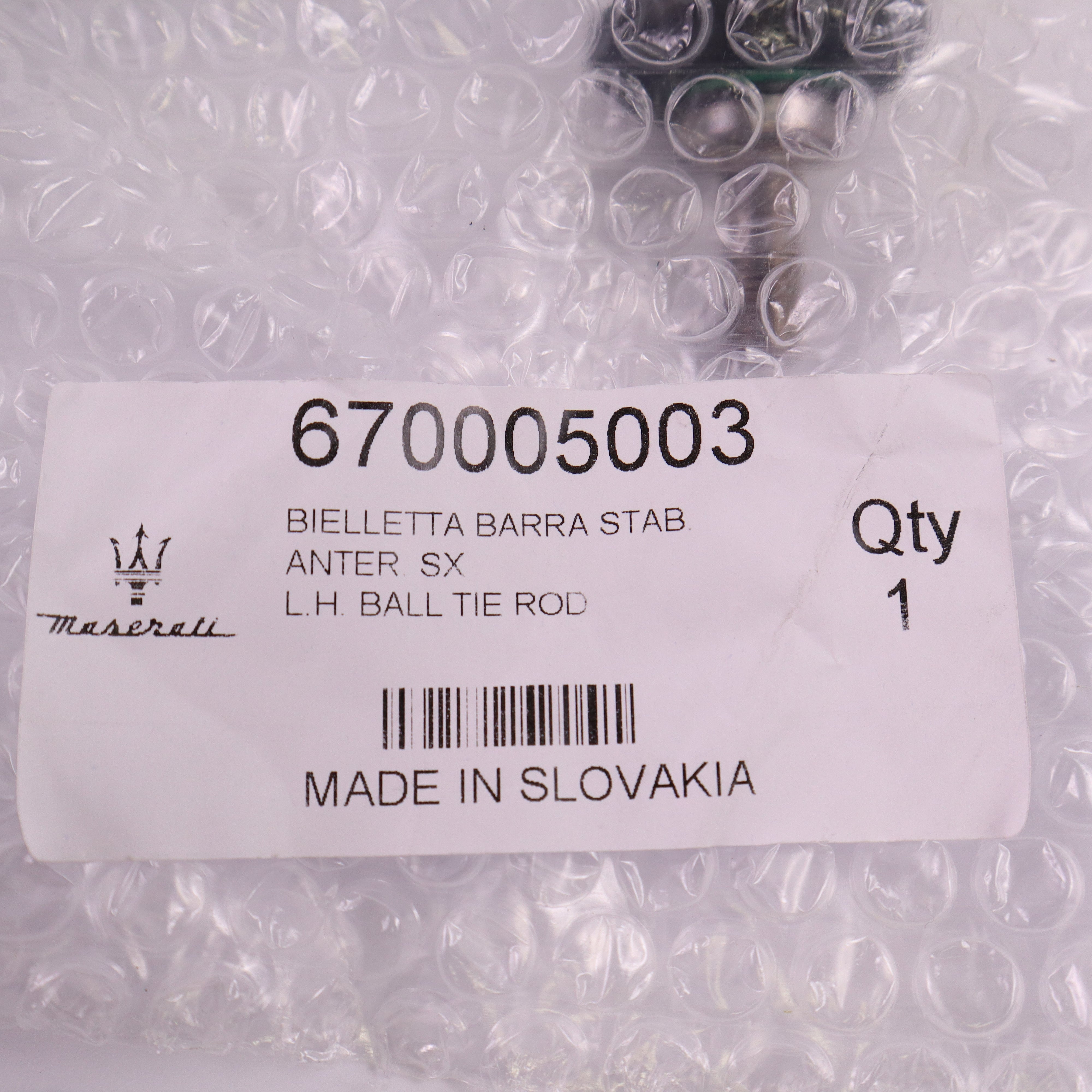 Genuine Maserati Front Bar Link Tie Rod 670005003