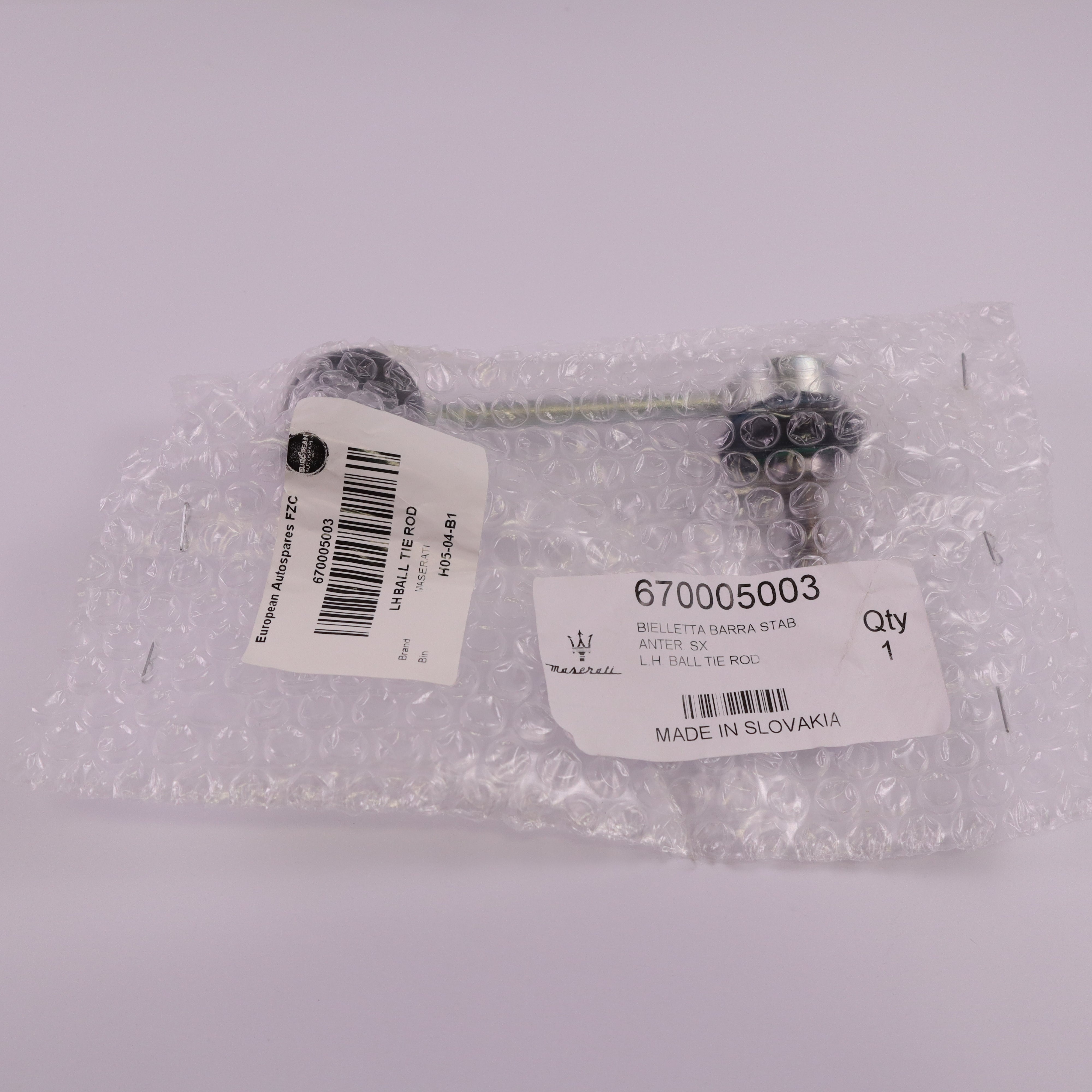 Genuine Maserati Front Bar Link Tie Rod 670005003