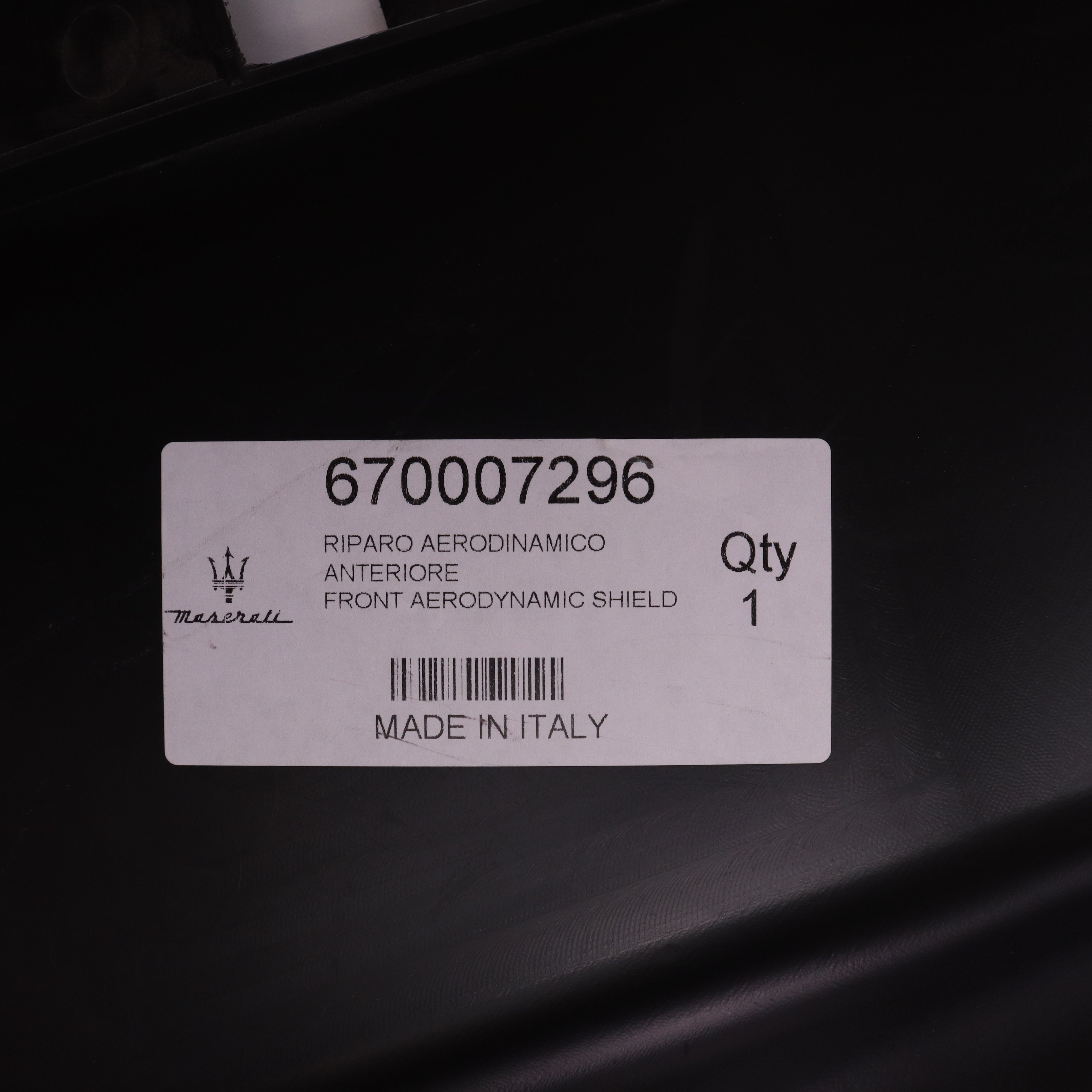 Genuine Maserati Under Protection Cover 670007296