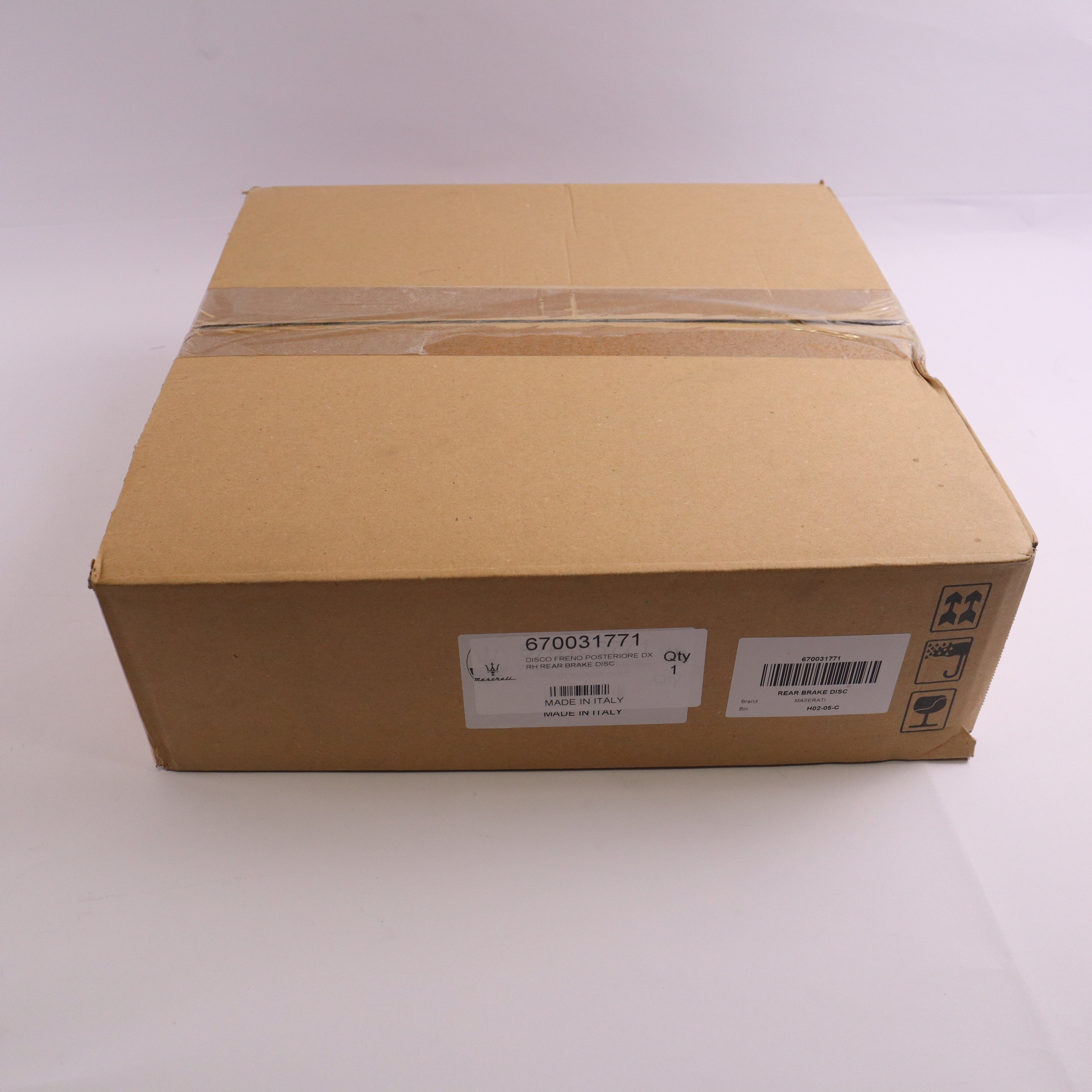 Genuine Maserati Rear Brake Disc 670031771
