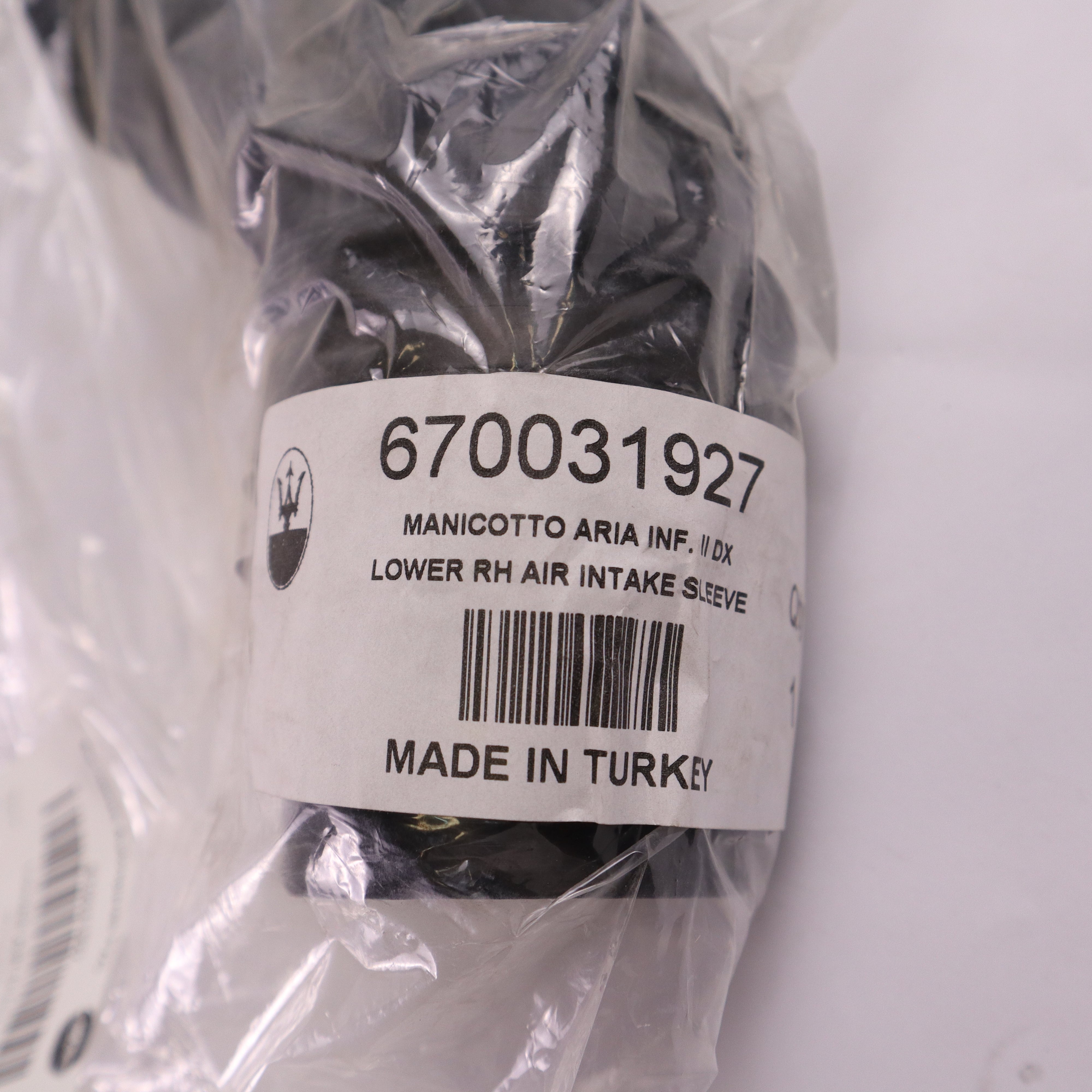 Genuine Maserati Intake Air Duct 670031927