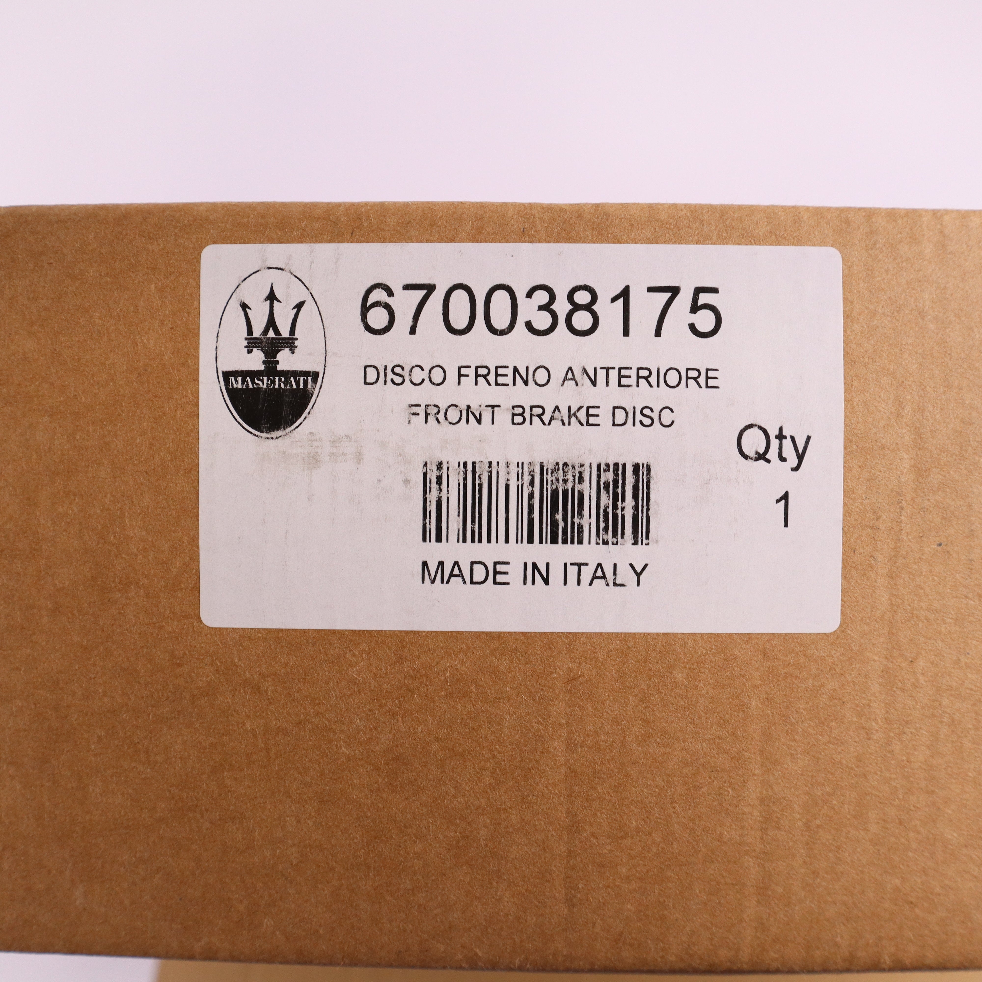 Genuine Maserati Levante Front Brake Disc 670038175
