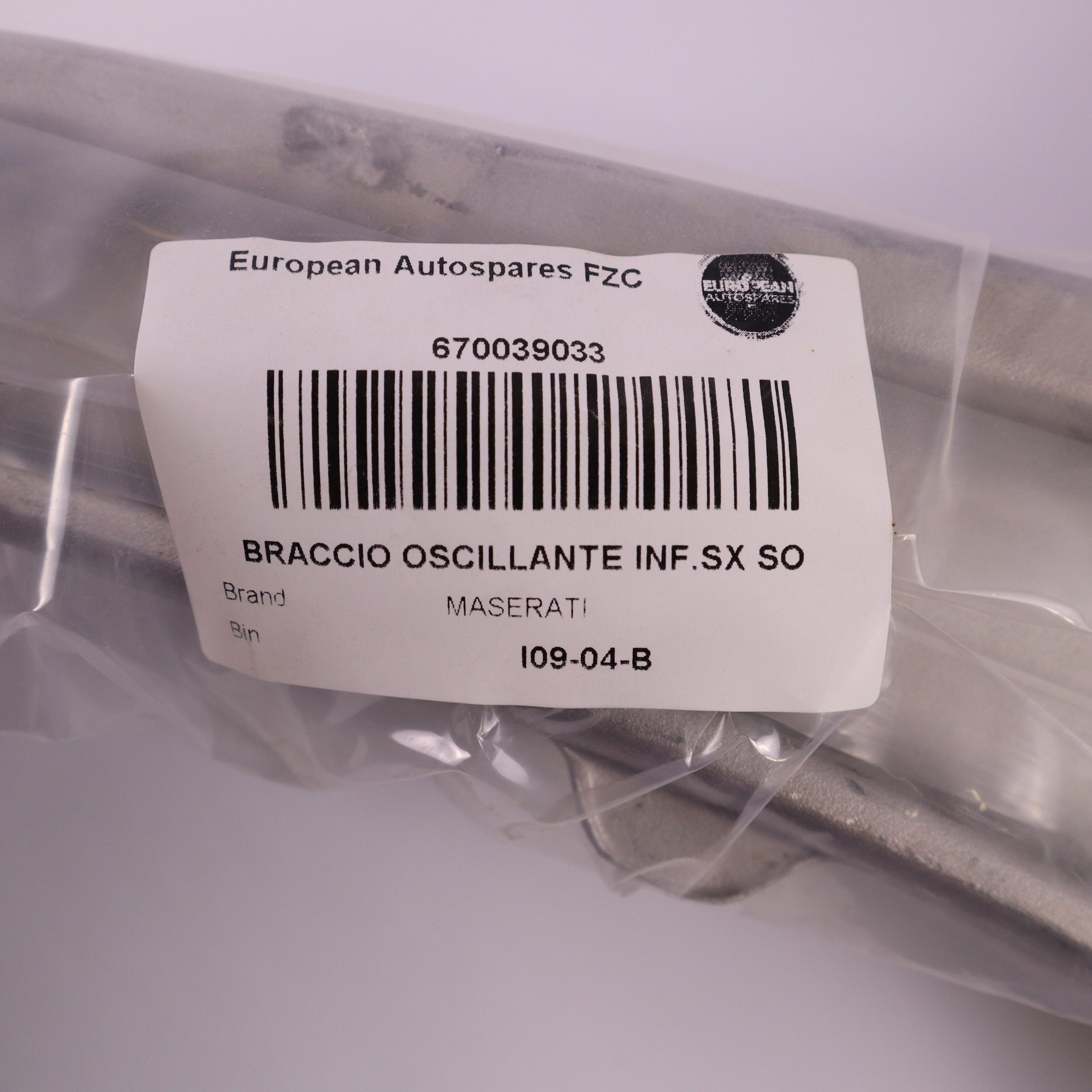 Genuine Maserati Front Lower Control Arm LH 670039033