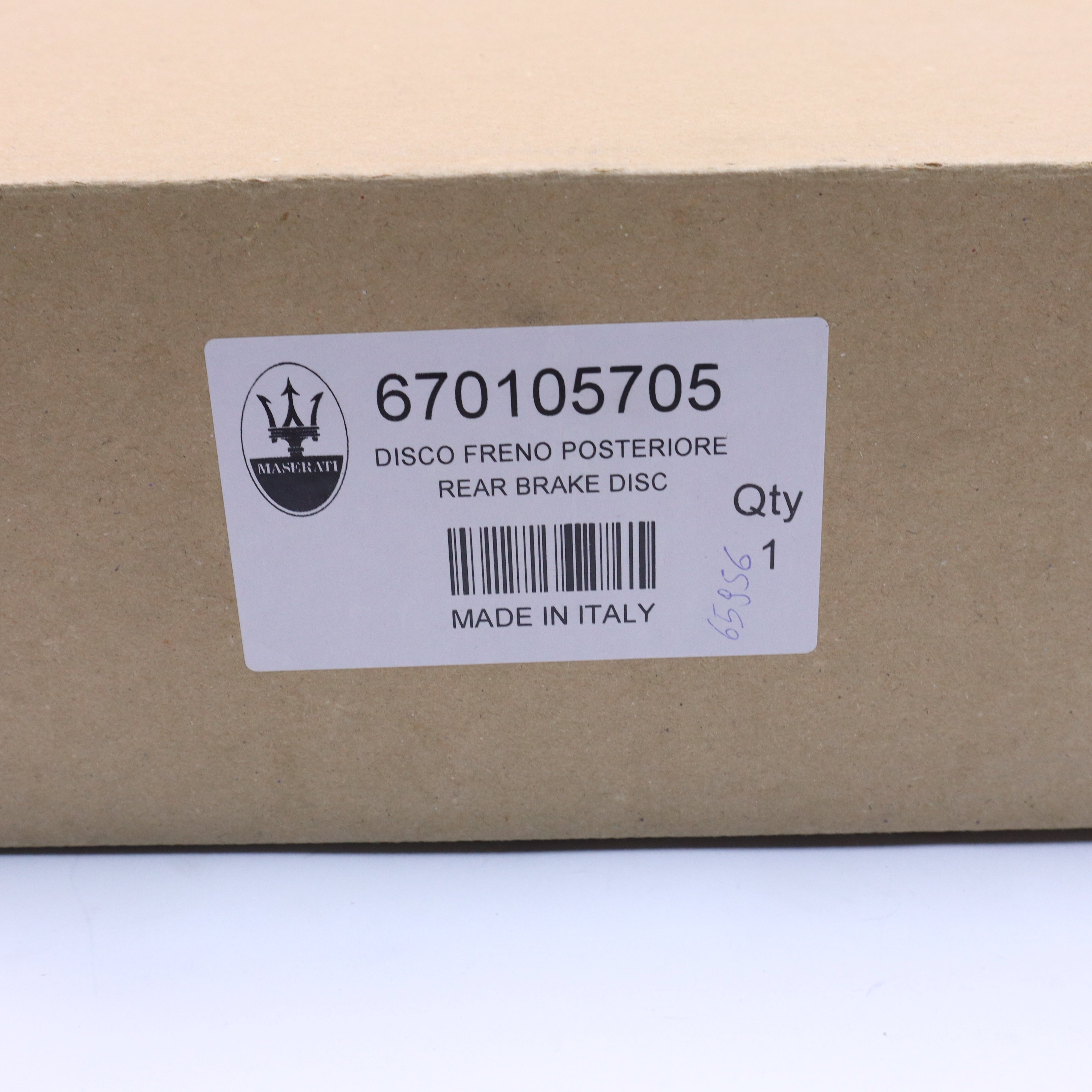 Genuine Maserati Rear Brake Disc Rotor LH 670105705