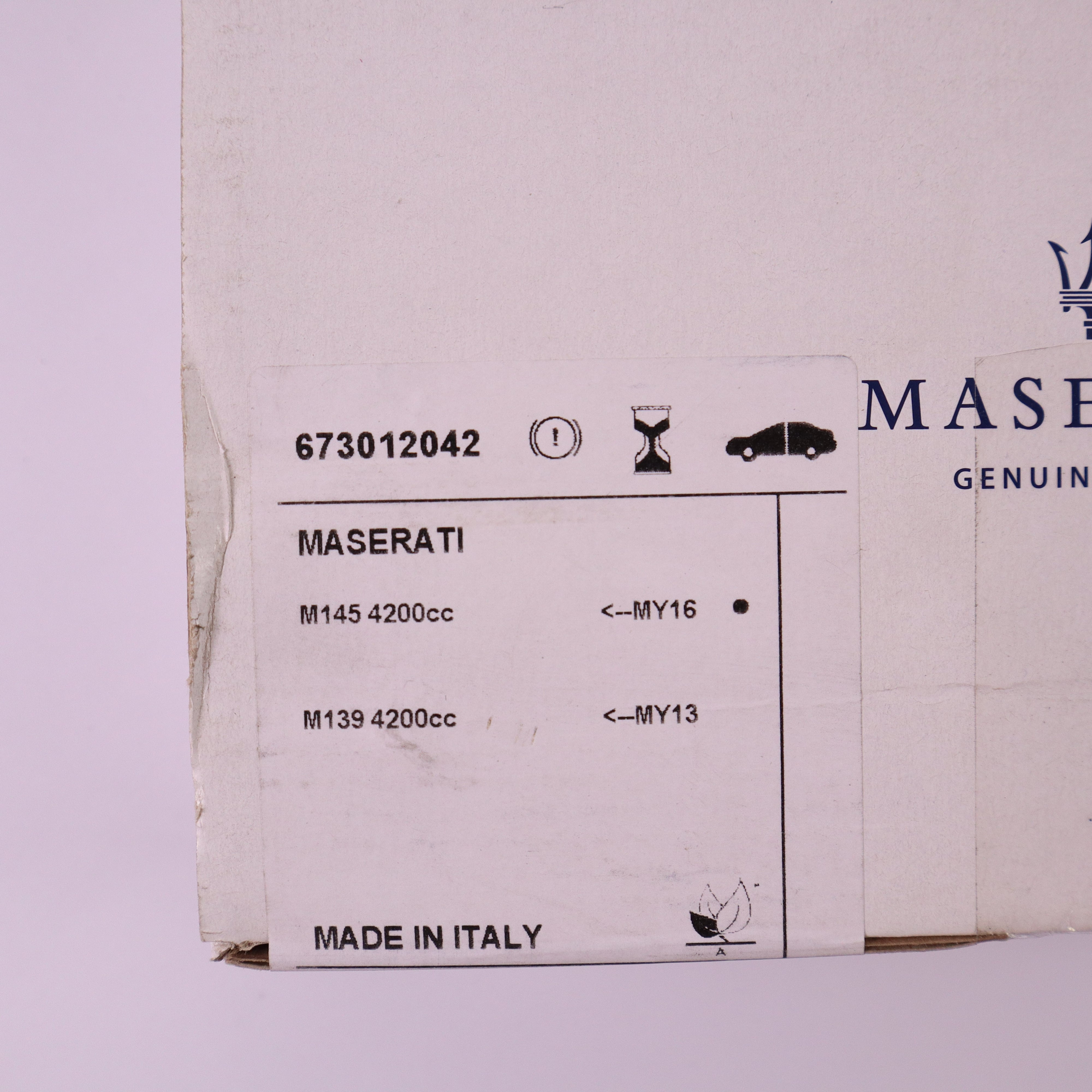 Genuine Maserati Front Brake Pad Kit 673012042