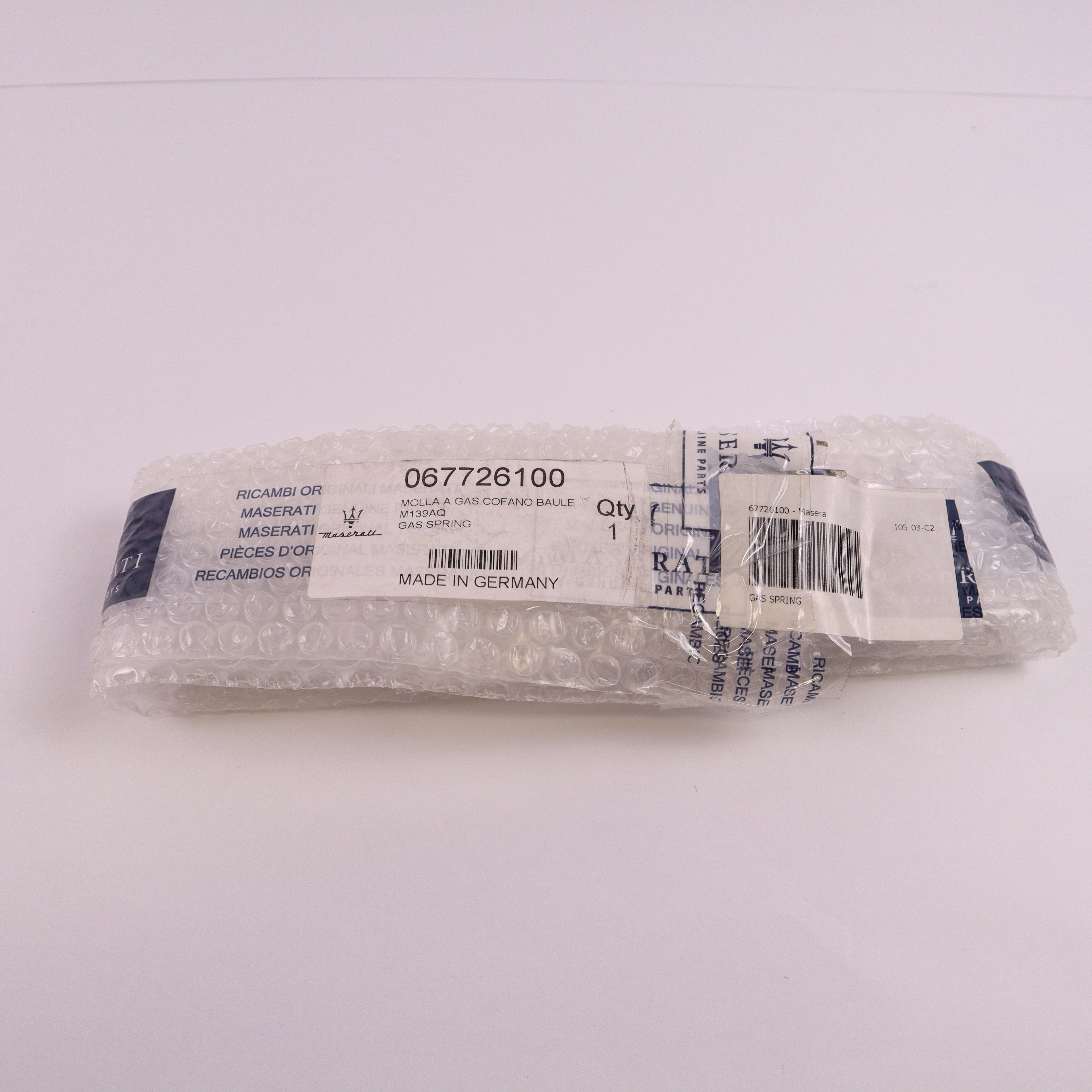 Genuine Maserati Rear Hood Strut 67726100