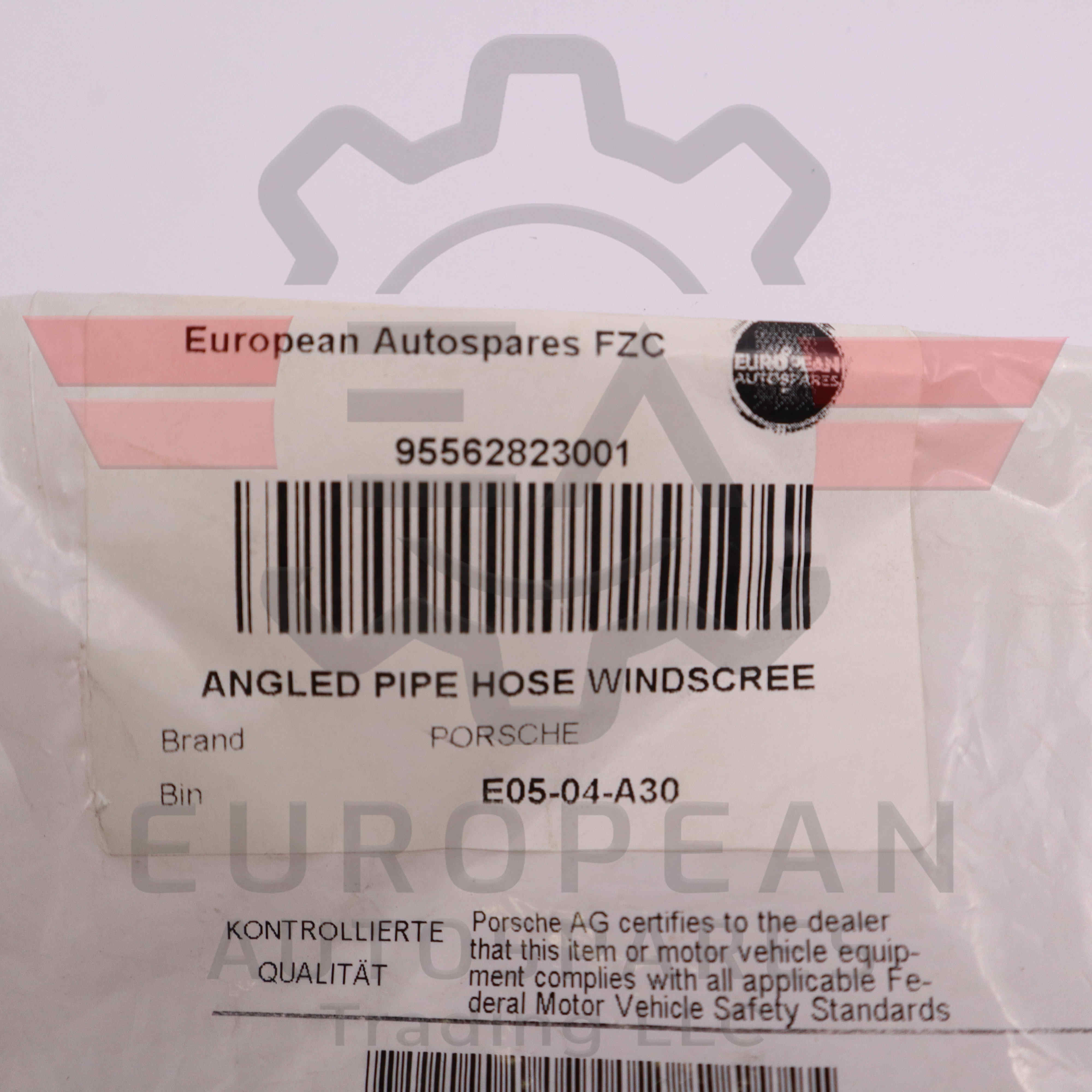 Porsche Windshield Washer Hose Pipe Elbow 95562823001 | Genuine OEM European Autospares Trading LLC