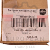 Genuine Porsche 1 Set of Brake Pads 95B698151AQ