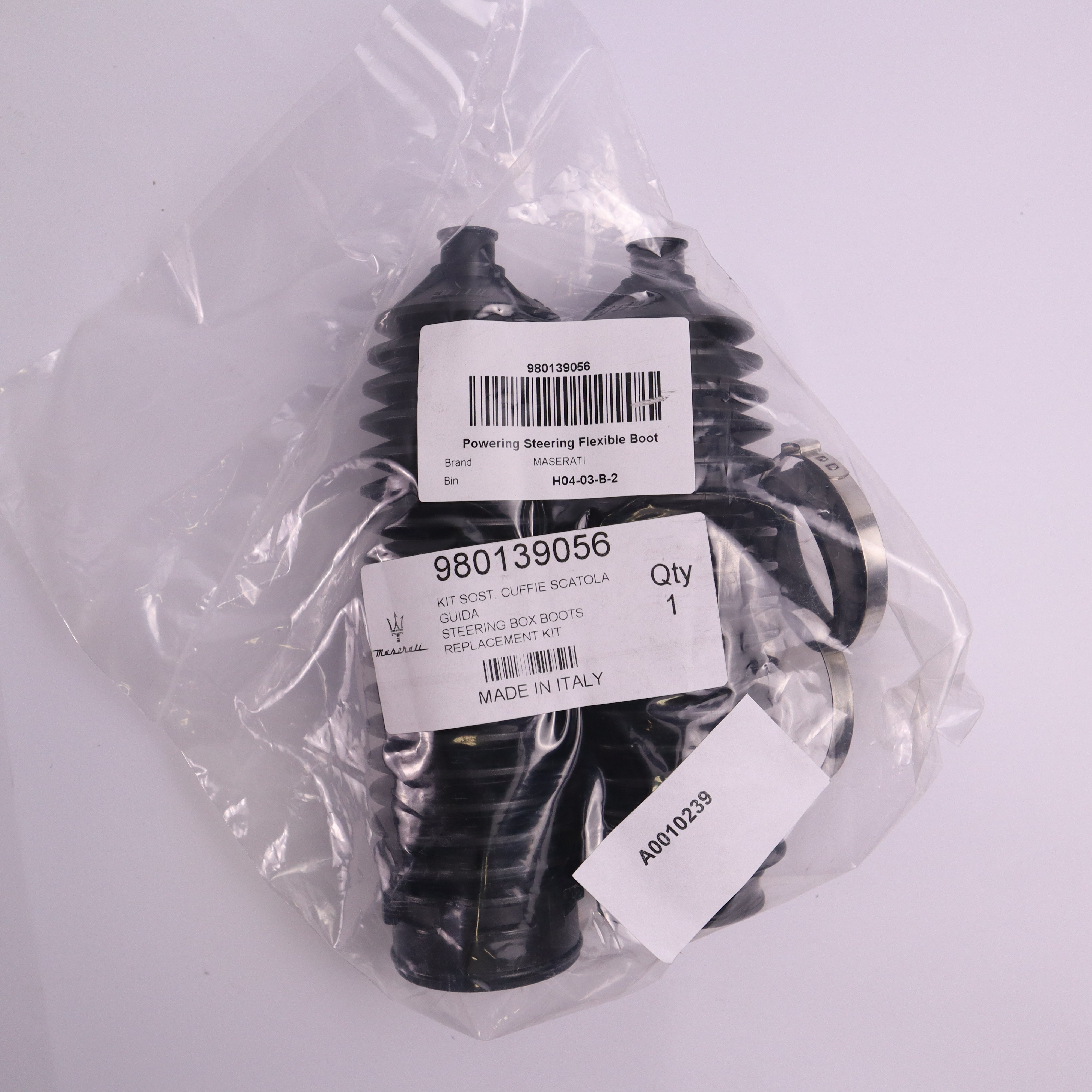 Genuine Maserati Steering Rack Boot Kit 980139056