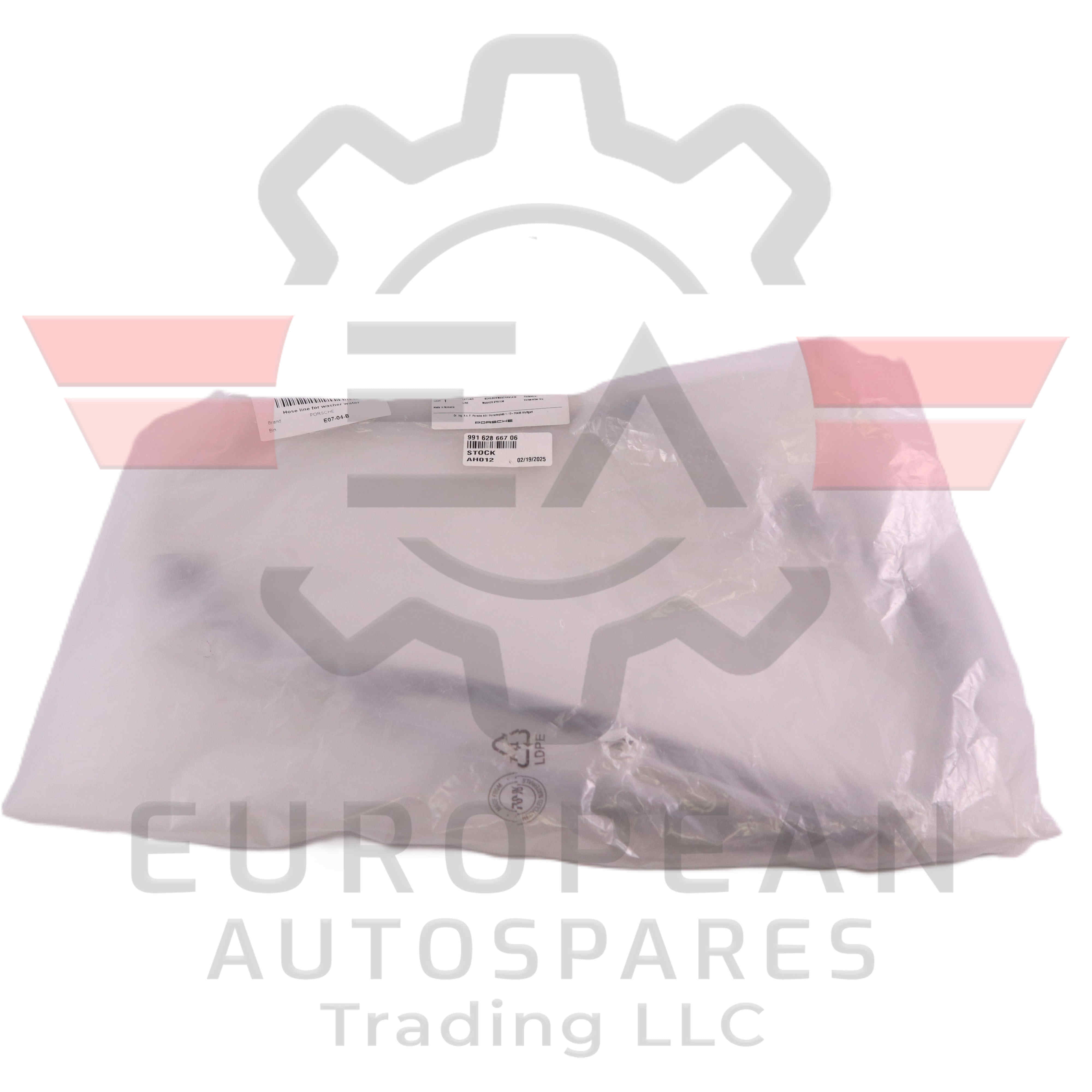 Genuine Porsche Hose Line for Washer Water 99162866706 European Autospares Trading LLC