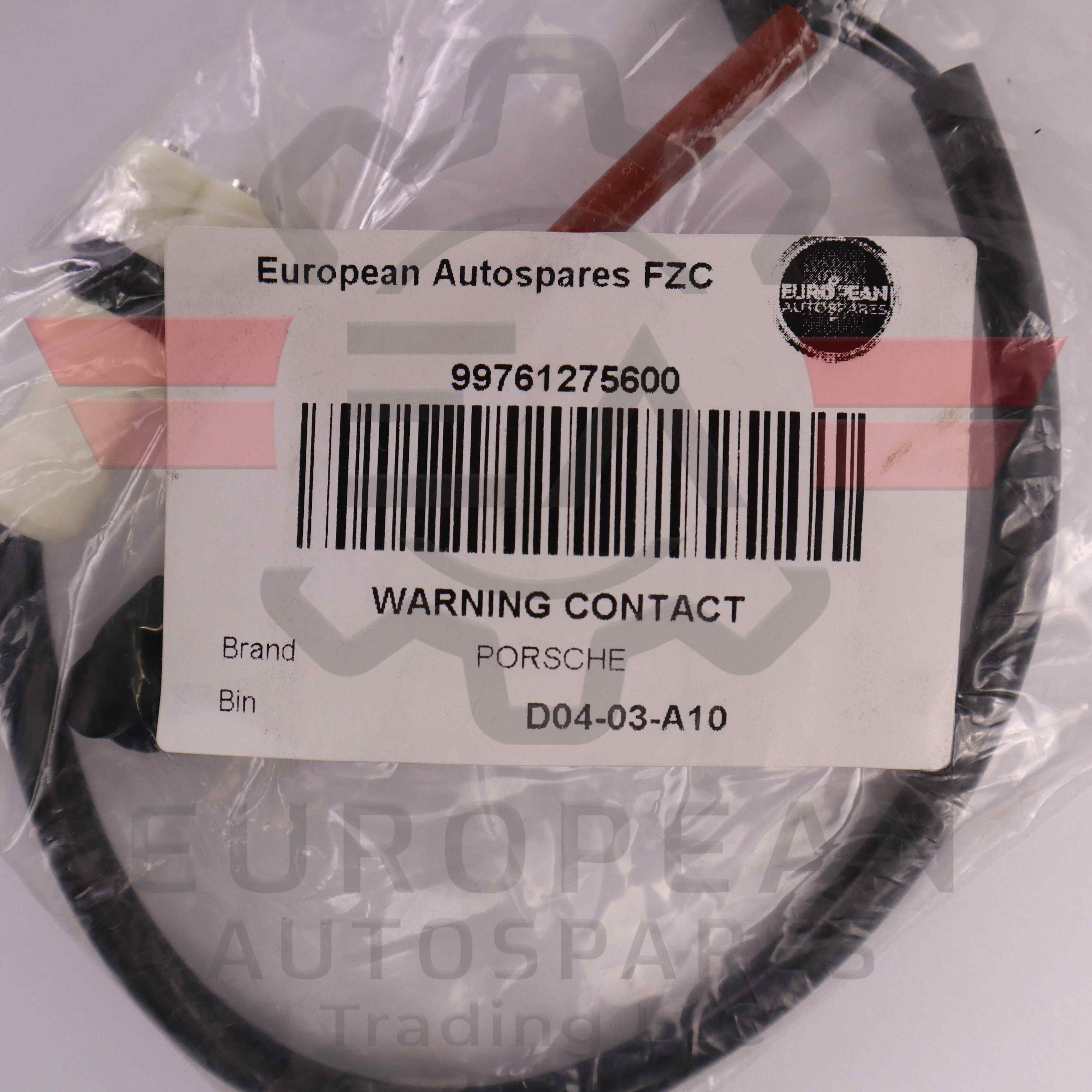 Porsche Brake Pad Wear Sensor Contact 99761275600 | Genuine OEM European Autospares Trading LLC