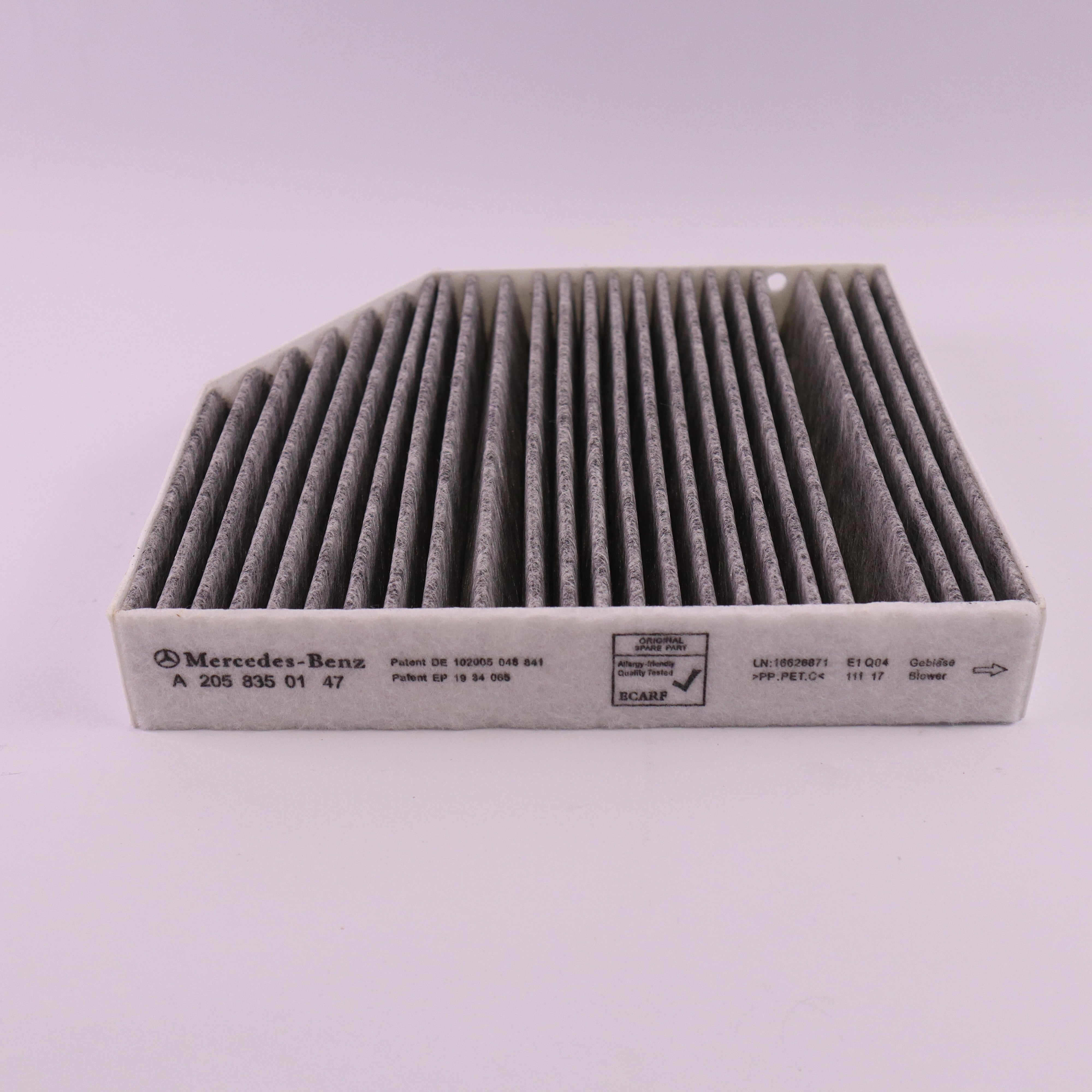 Genuine Mercedes-Benz Activated Carbon AC Cabin Filter A2058350147