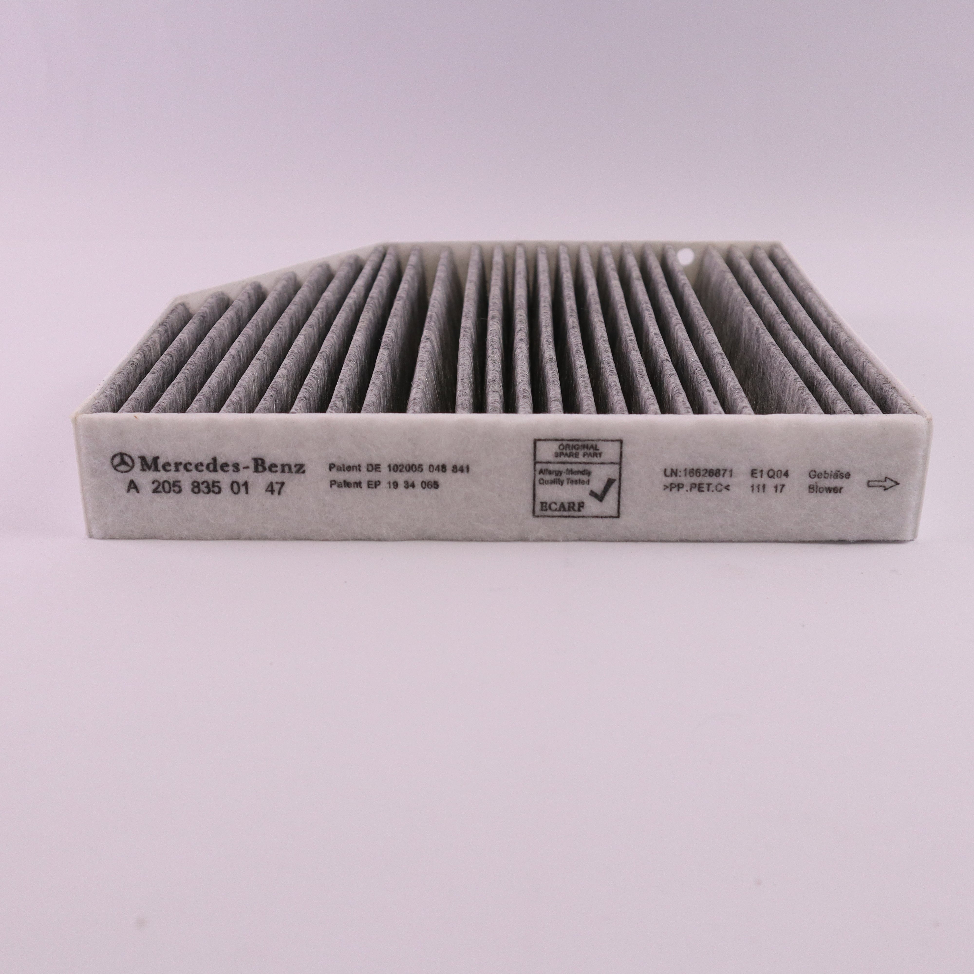 Genuine Mercedes-Benz Activated Carbon AC Cabin Filter A2058350147