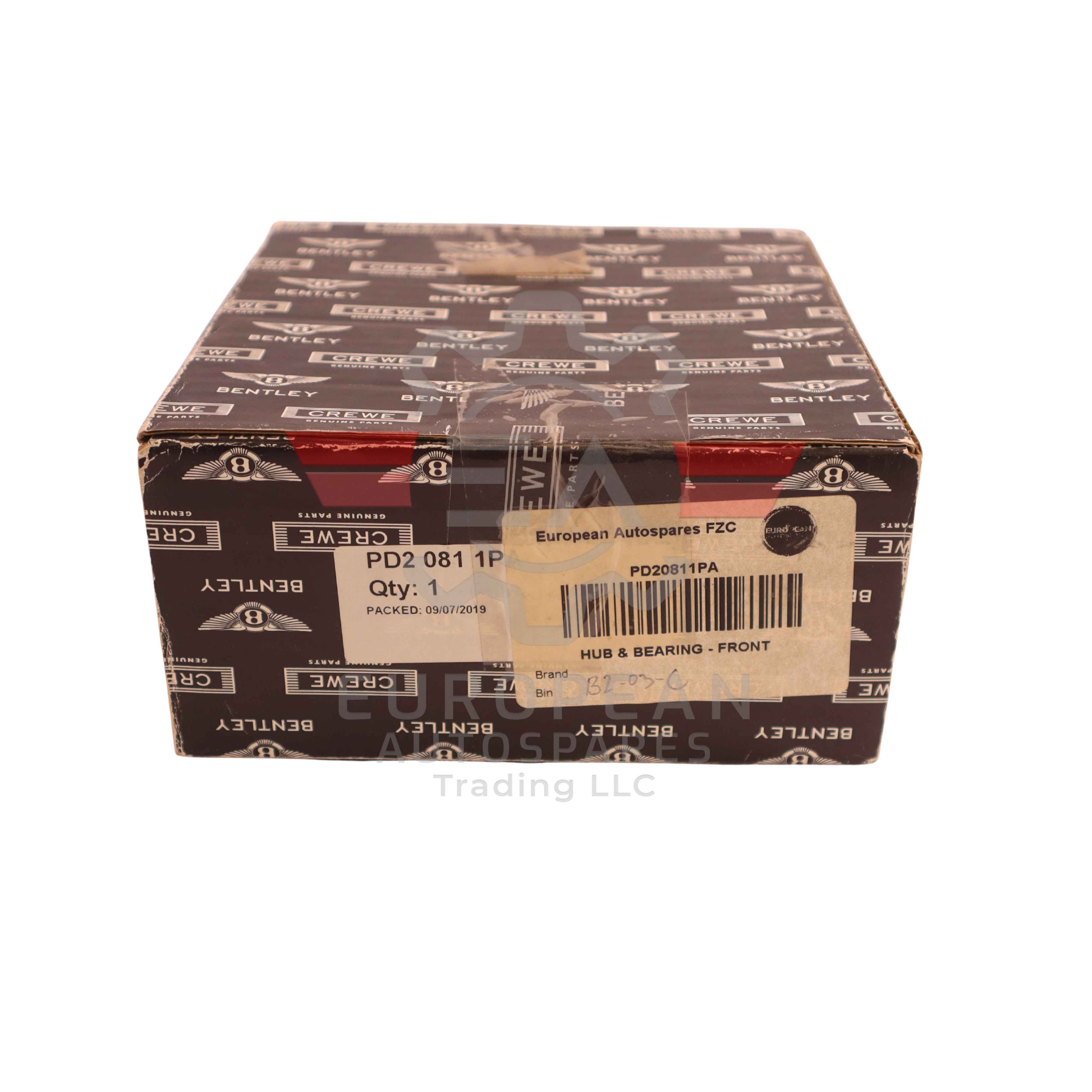Genuine Bentley Front Wheel Hub Bearing Assembly PD20811PA European Autospares Trading LLC