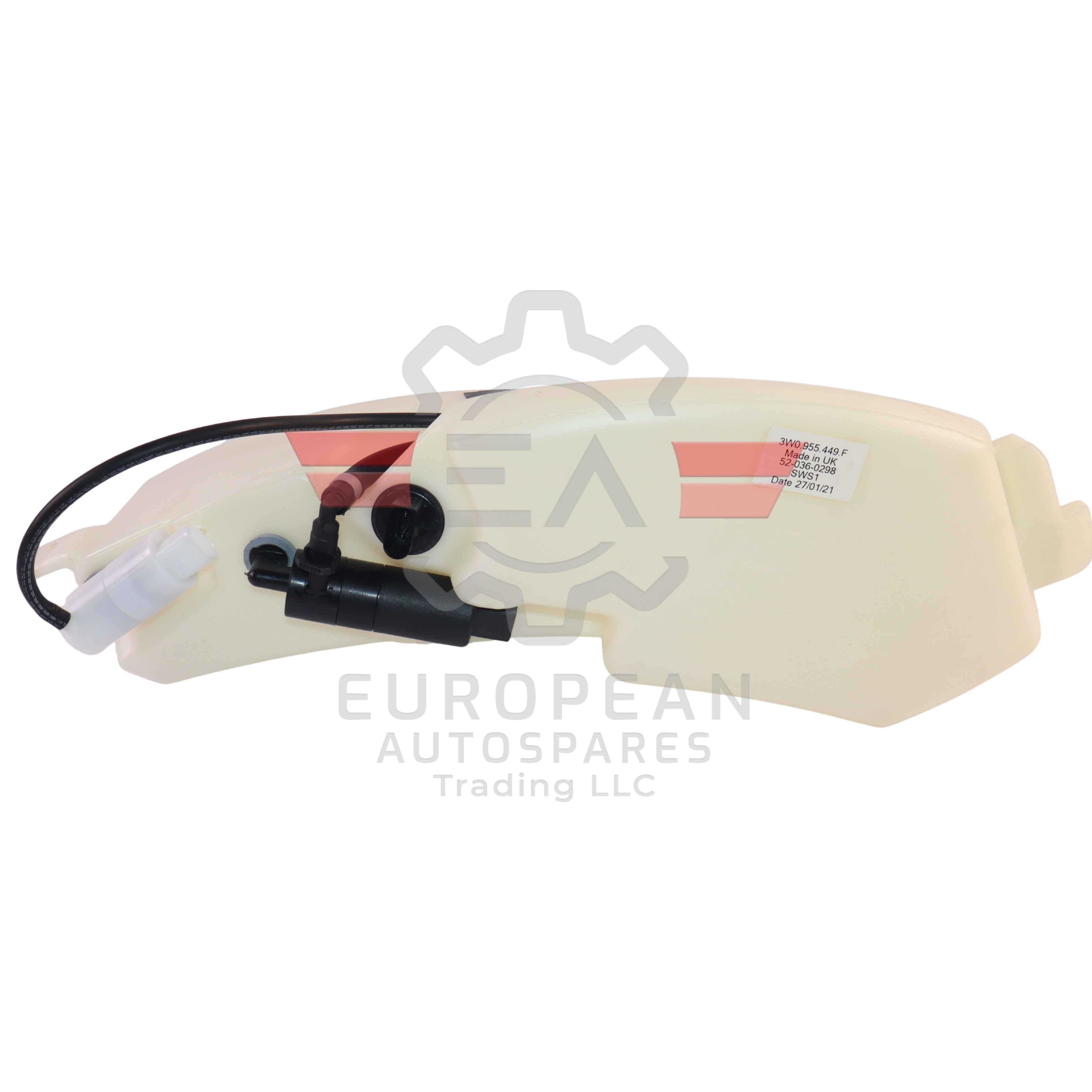 Genuine Bentley Windshield Washer Fluid Reservoir Tank 3W0955449F European Autospares Trading LLC
