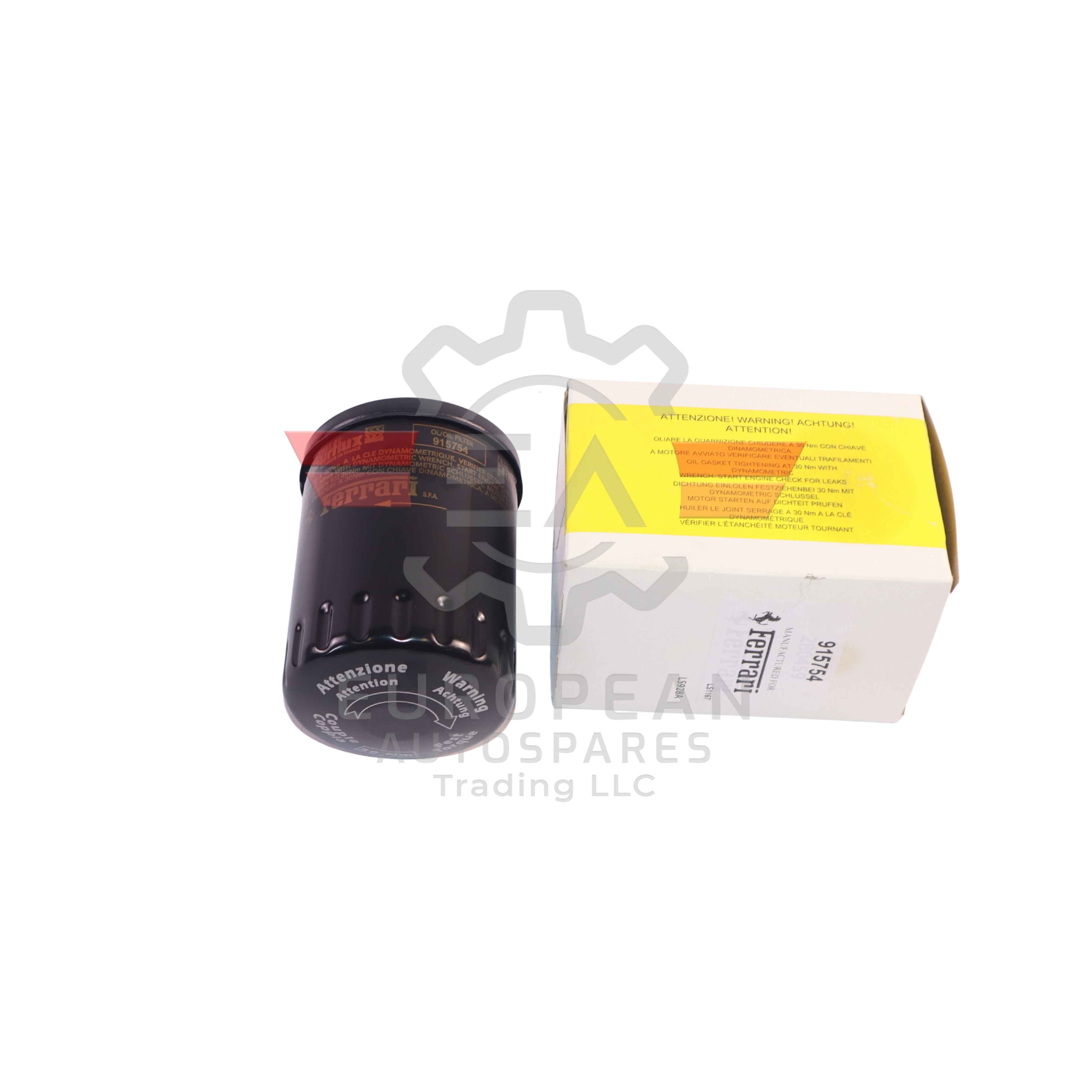 Genuine Ferrari Oil Filter Cartridge 915754 European Autospares Trading LLC