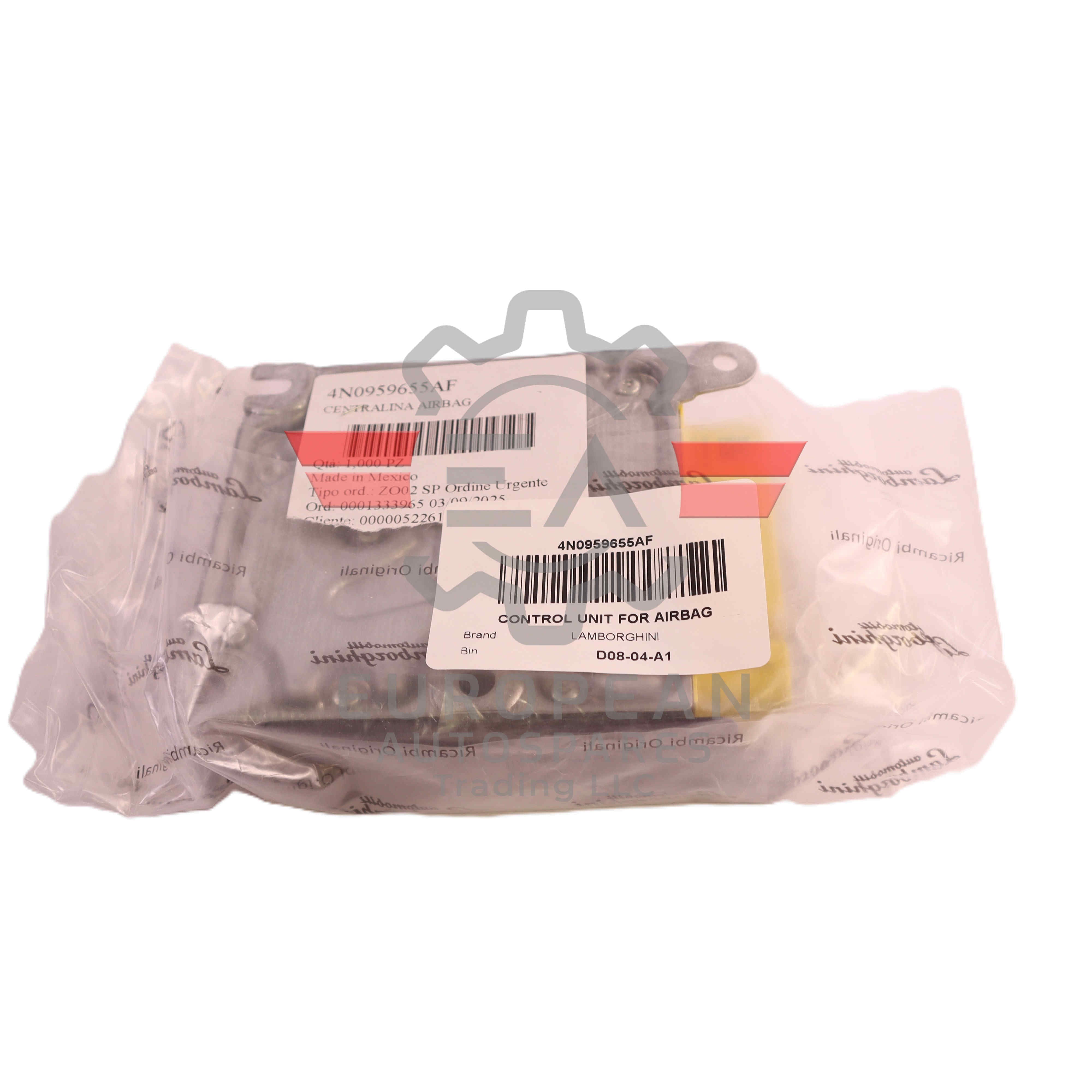 Lamborghini Airbag Control Module Unit 4N0959655AF | Genuine OEM European Autospares Trading LLC
