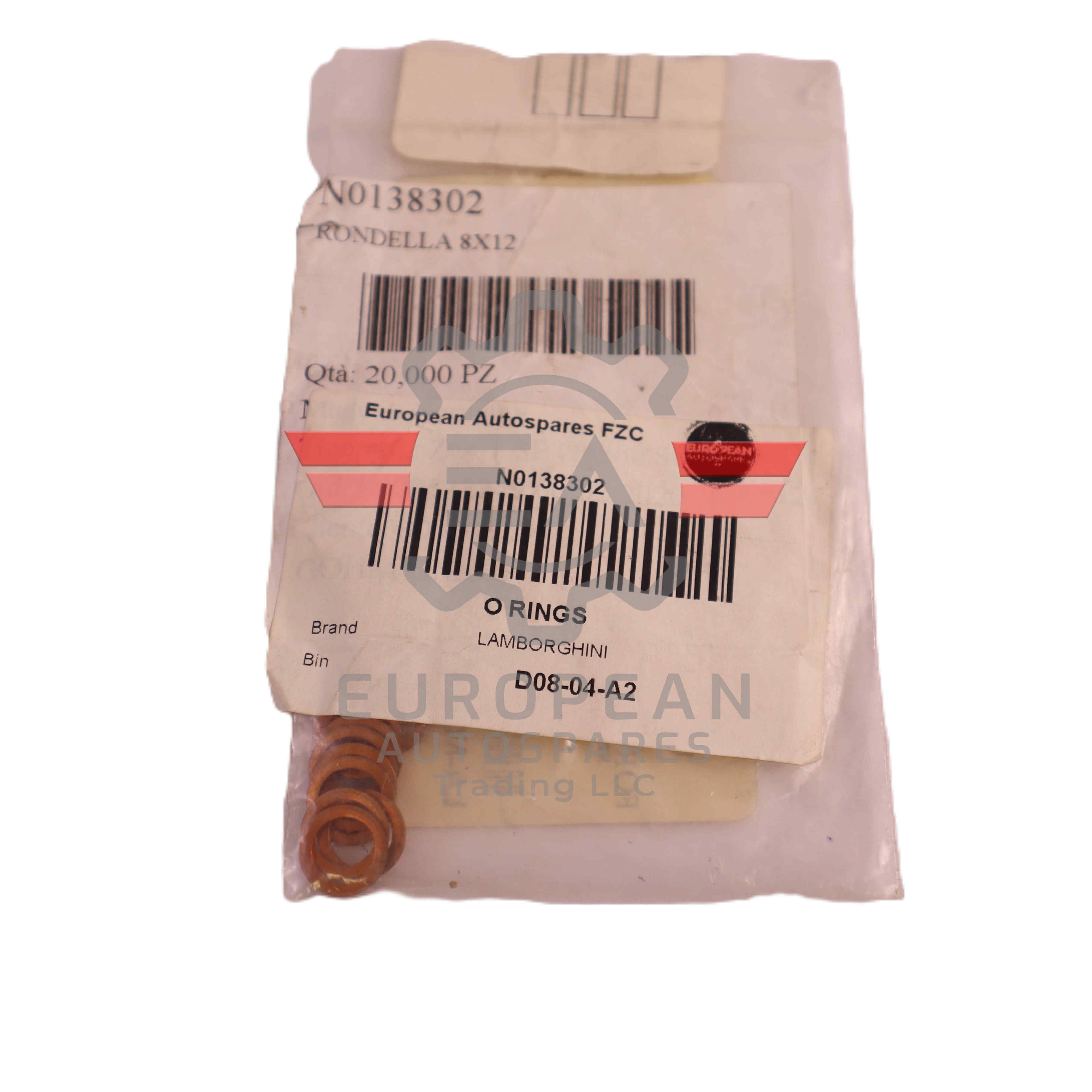 Lamborghini Engine Sealing O-Ring Set N0138302 | Genuine OEM European Autospares Trading LLC