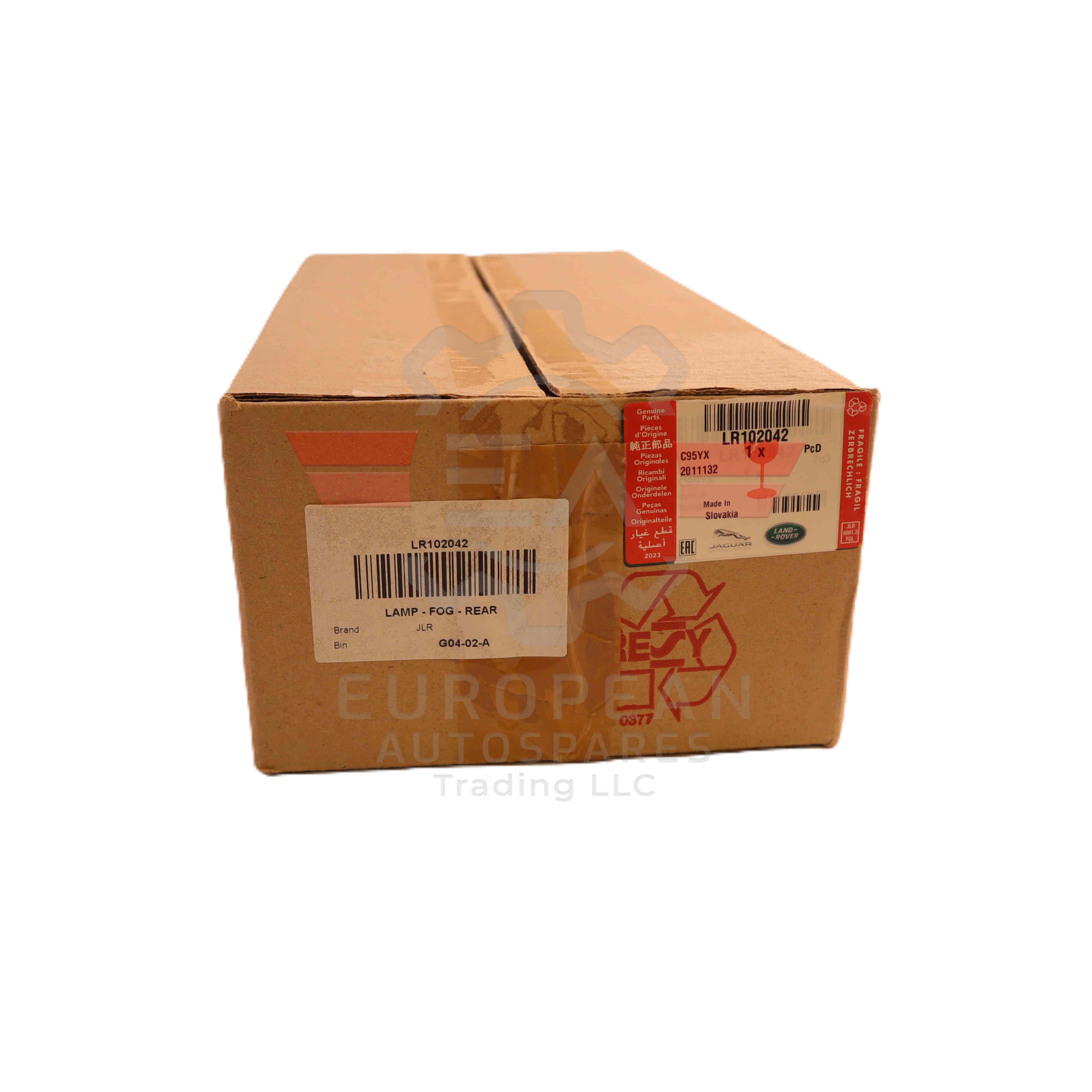 Land Rover Rear Fog Lamp Light Unit LR102042 | Genuine OEM European Autospares Trading LLC