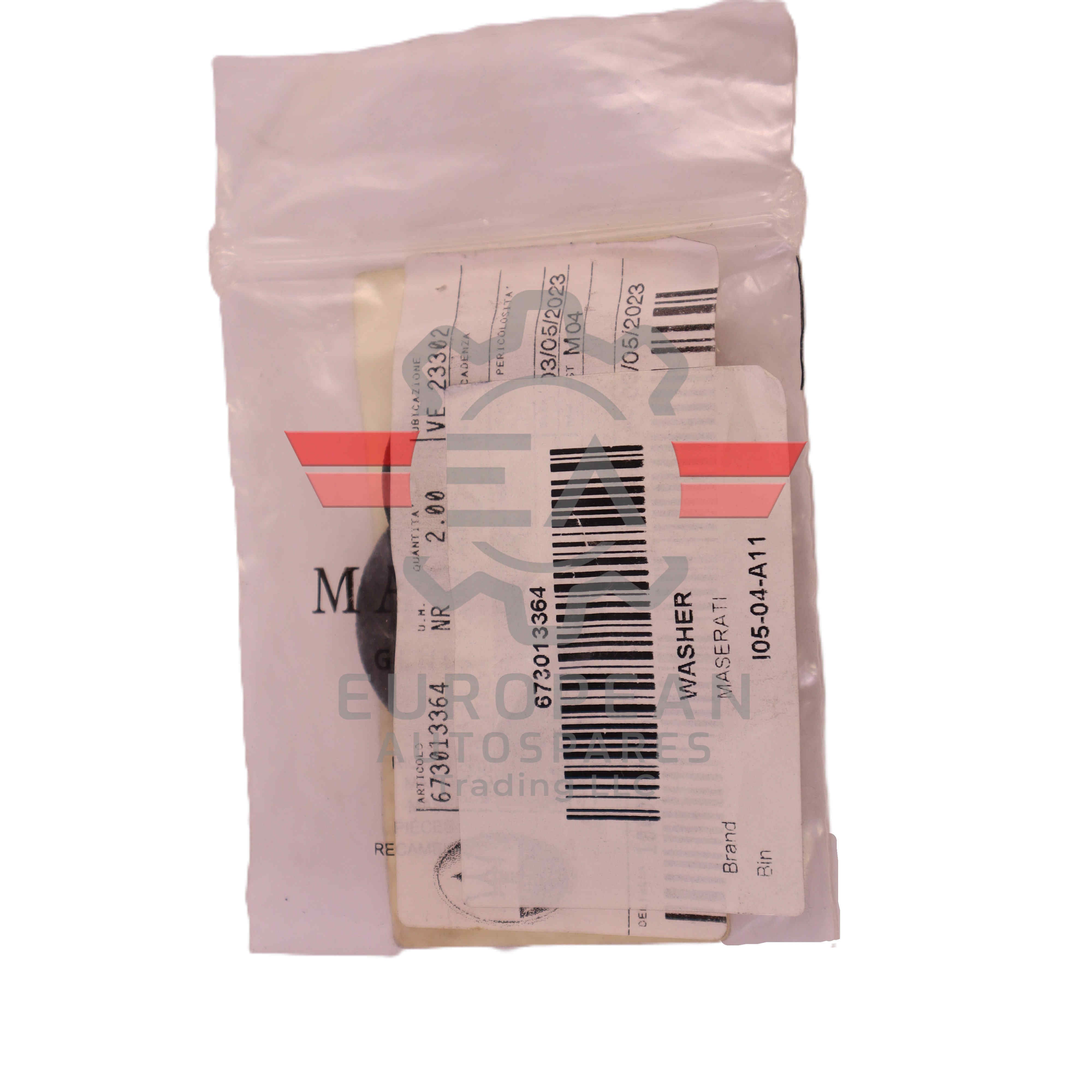 Maserati Automotive Washer Fastener 673013364 | Genuine OEM European Autospares Trading LLC