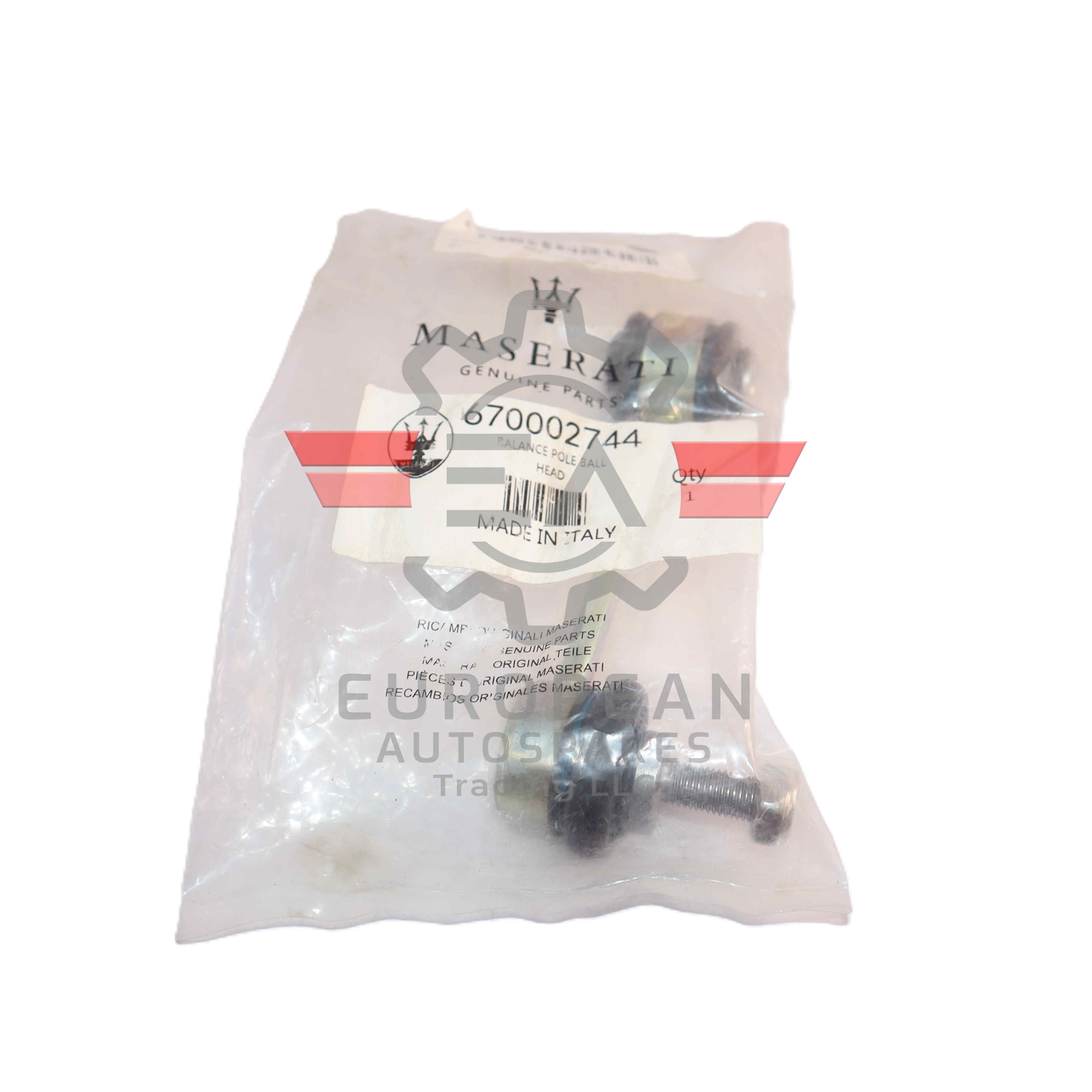 Genuine Maserati Ball Tie Rod 670002744 - European Autospares Trading LLC