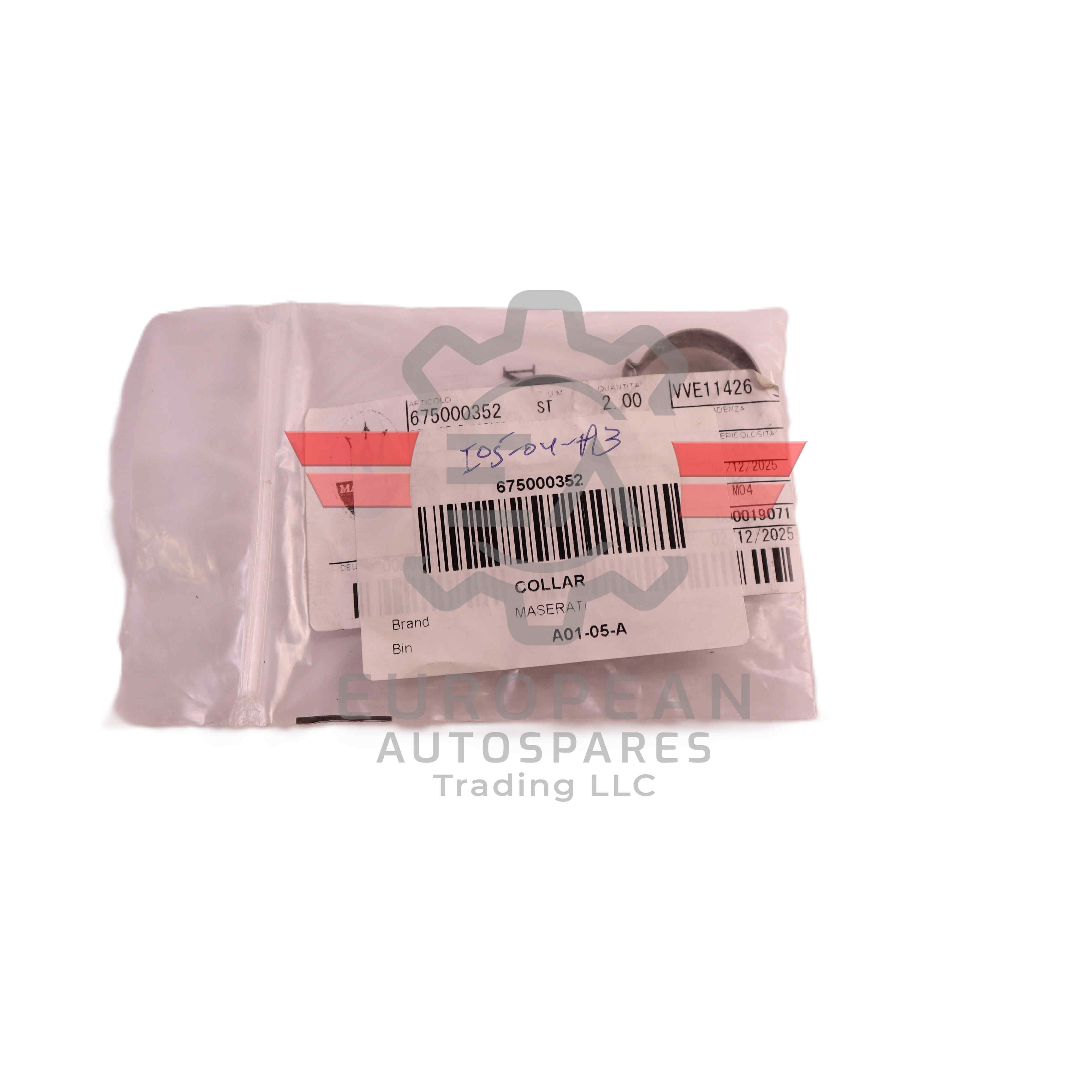 Genuine Maserati Cooling Hose Elastic Collar Cooling System 675000352 - European Autospares Trading LLC