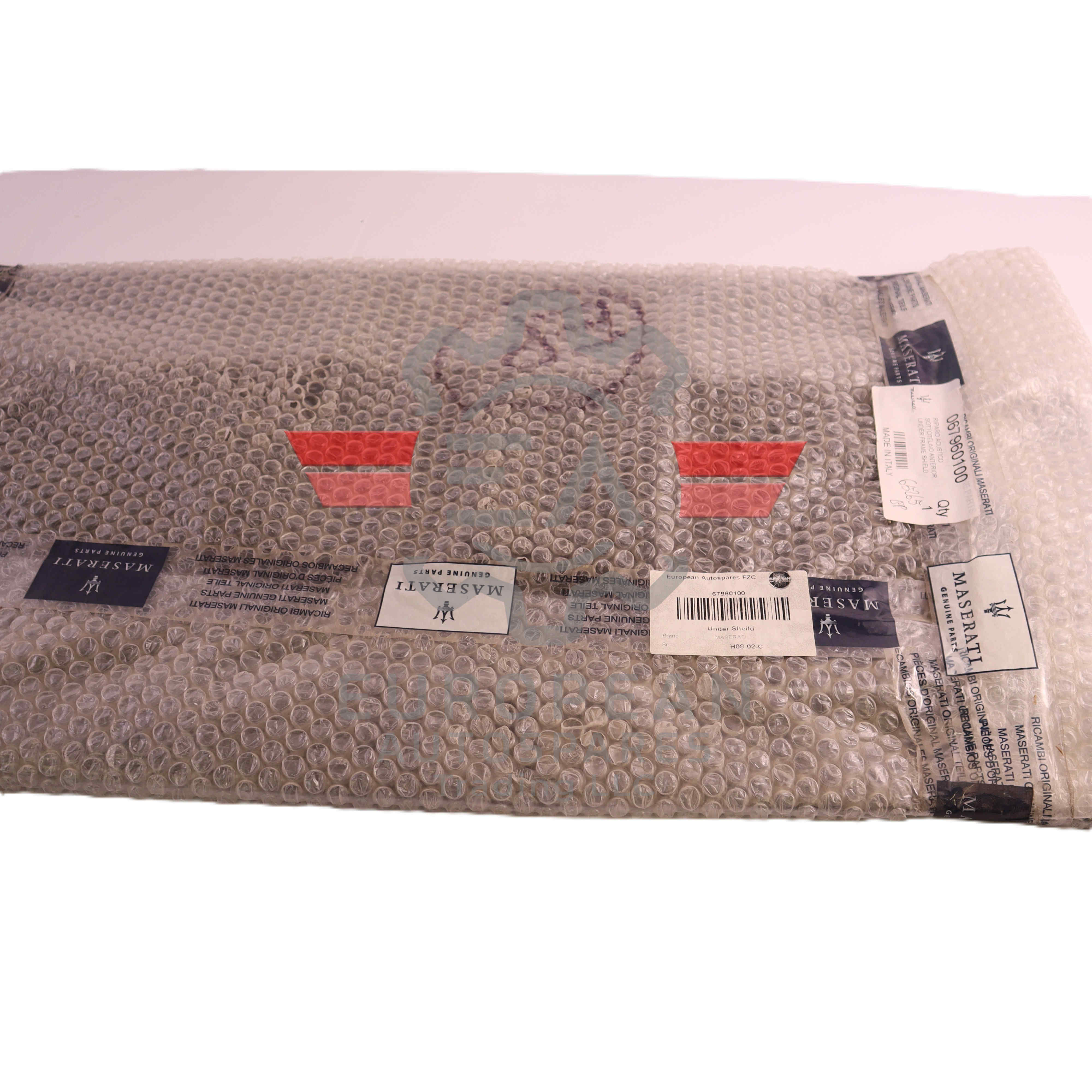 Maserati Engine Underbody Shield Protection Panel 67960100 | Genuine OEM European Autospares Trading LLC