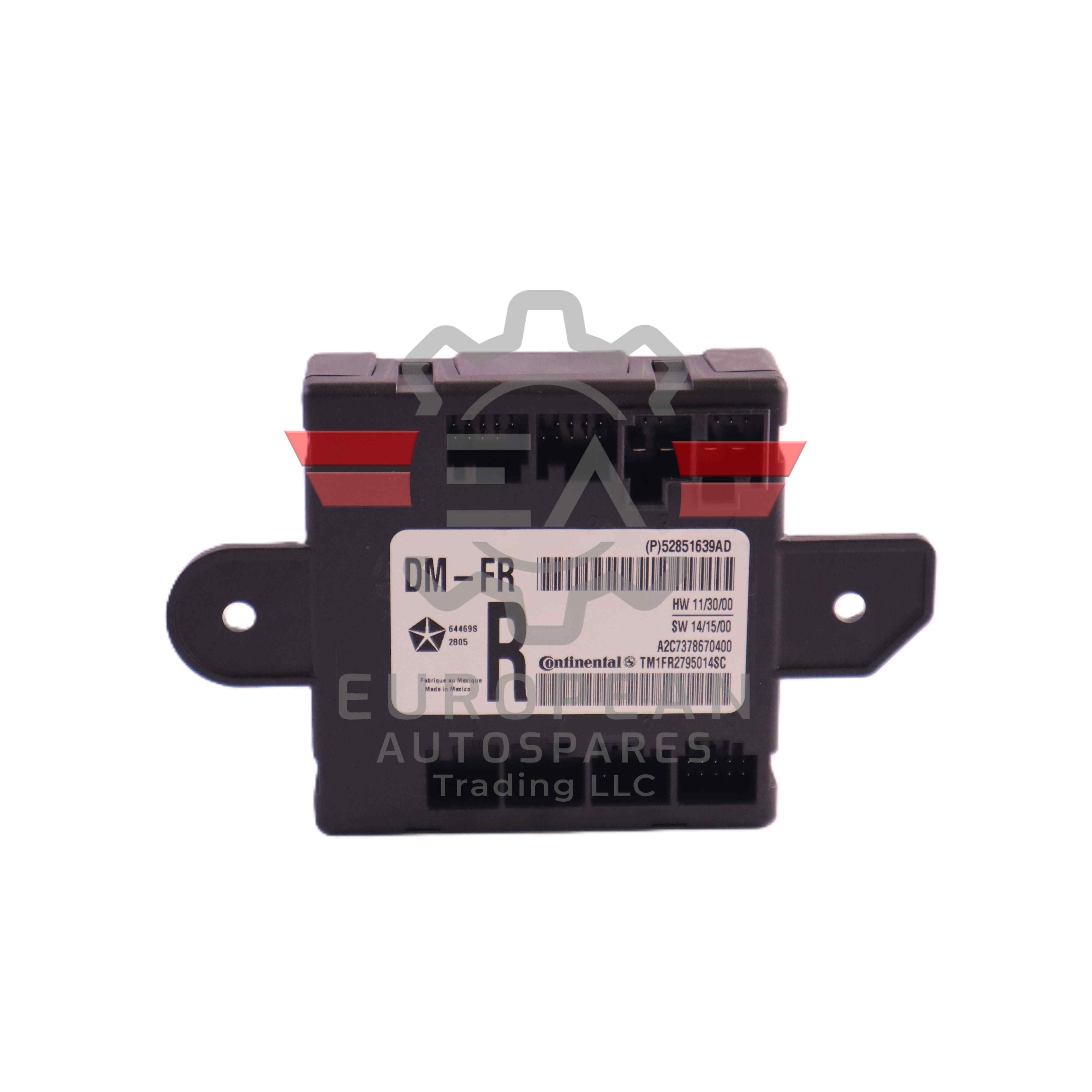 Maserati Front Right Door Control Module ECU 670030158 | Genuine OEM European Autospares Trading LLC