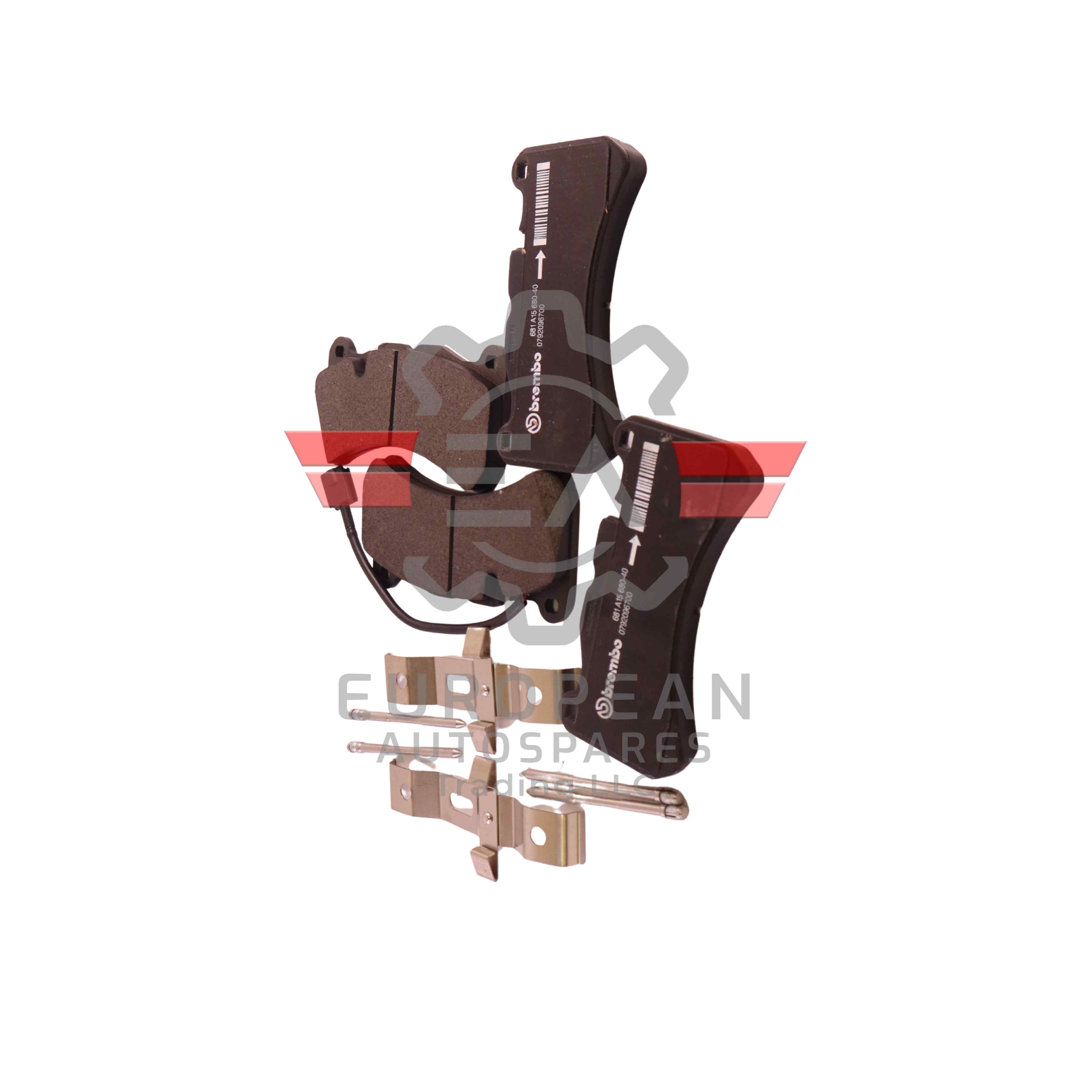 Maserati Front Axle Brake Pads Set 980139070A | Genuine OEM European Autospares Trading LLC
