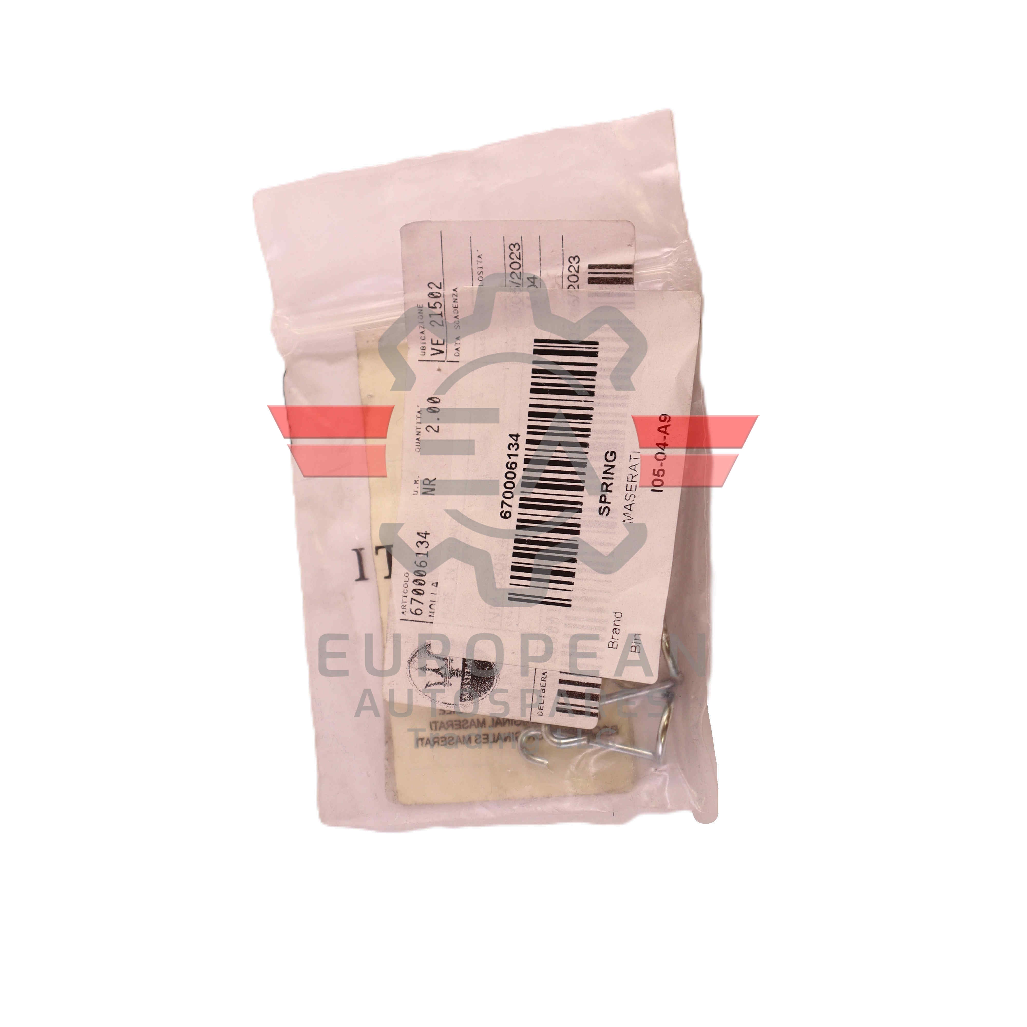 Genuine Maserati Spring 670006134 - European Autospares Trading LLC